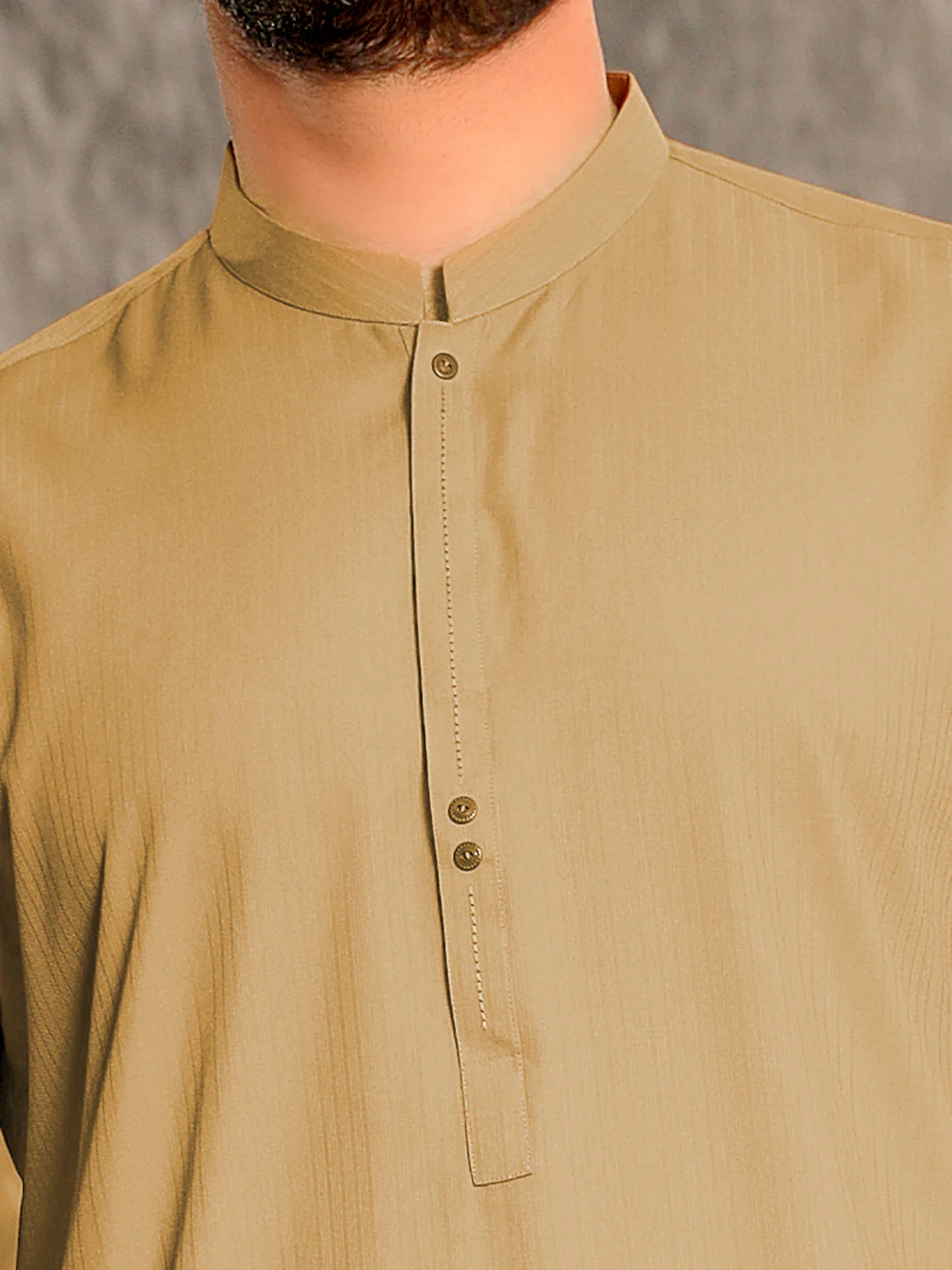 MUSTARD VISCOSE KURTA | AL-K-US-1037/AM-5075C - Image 2
