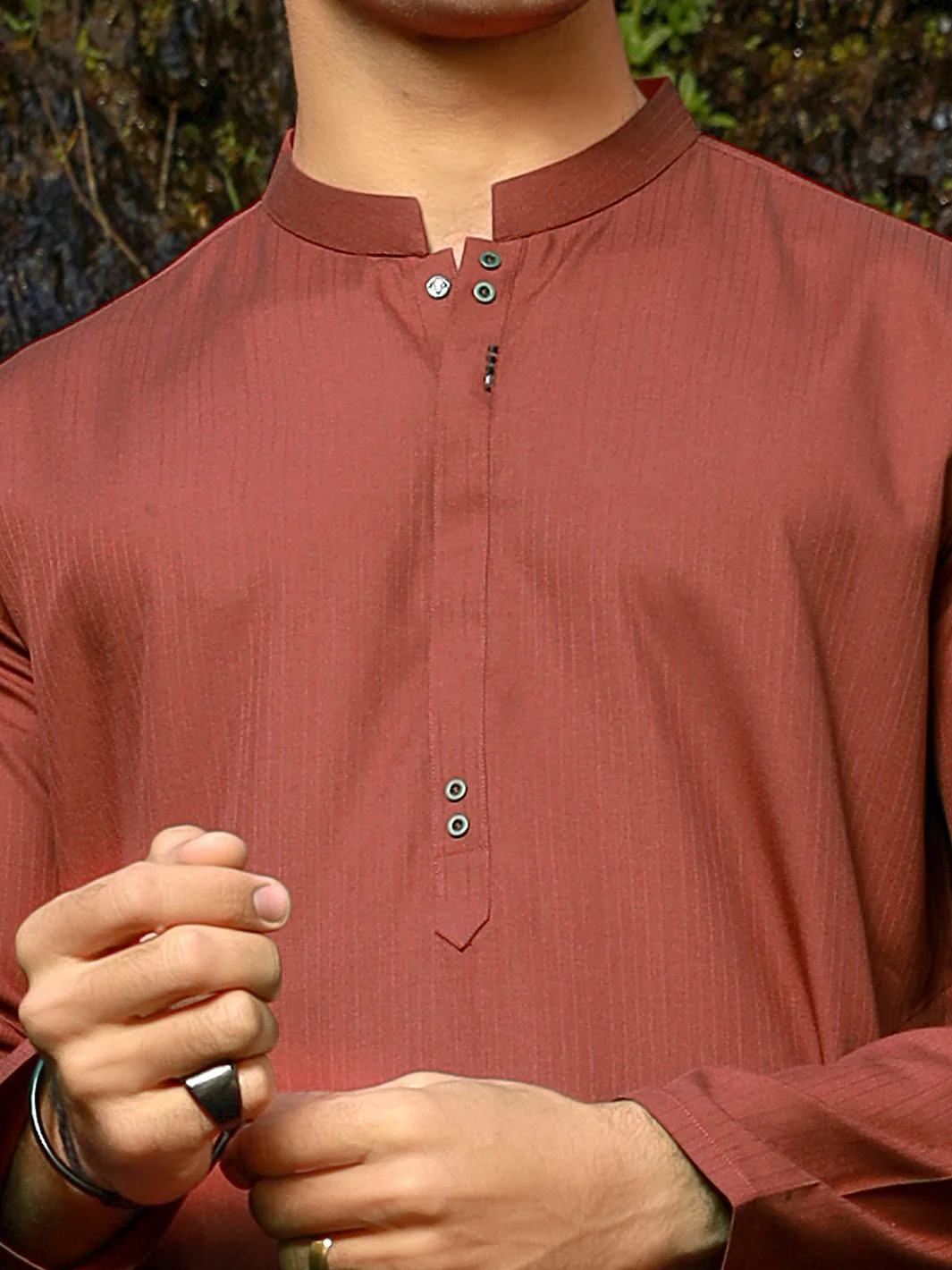 RED VISCOSE KURTA | AL-K-US-1038/AM-5075D - Image 2