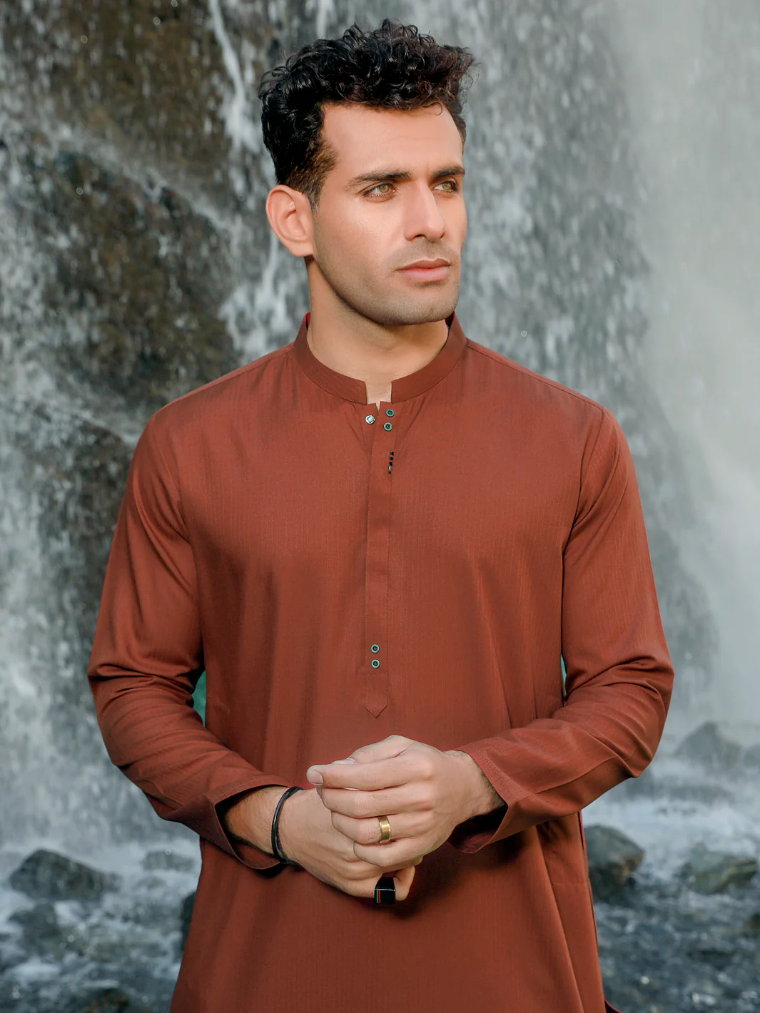RED VISCOSE KURTA | AL-K-US-1038/AM-5075D - Image 4