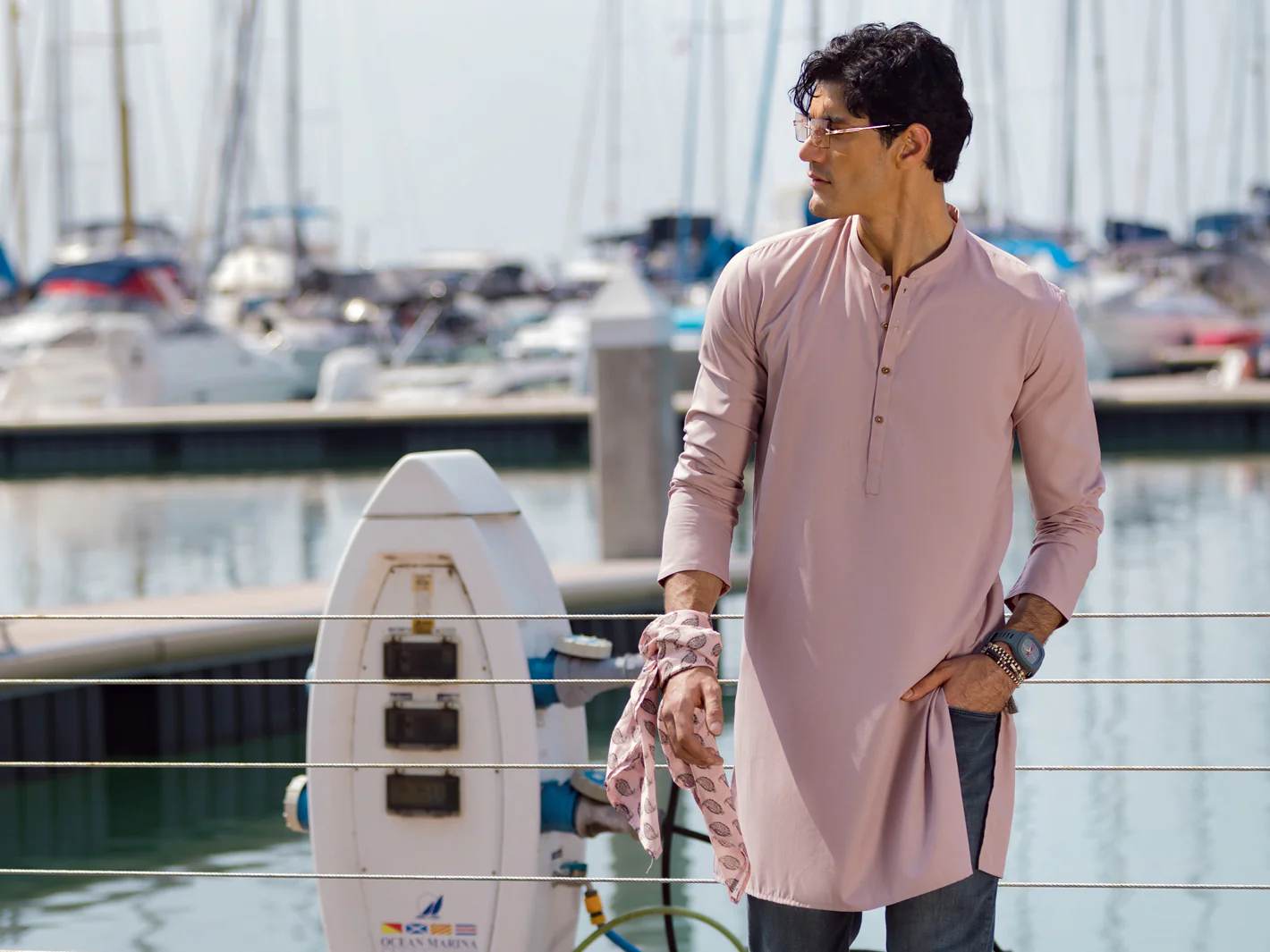 PINK VISCOSE KURTA | AL-K-US-1046/AM-5075E - Image 5