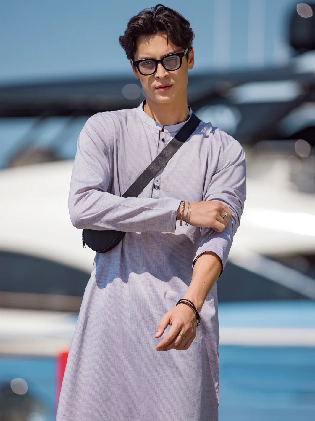 LIGHT PURPLE COTTON KURTA | AL-K-US-1052/AM-5076C - Image 3