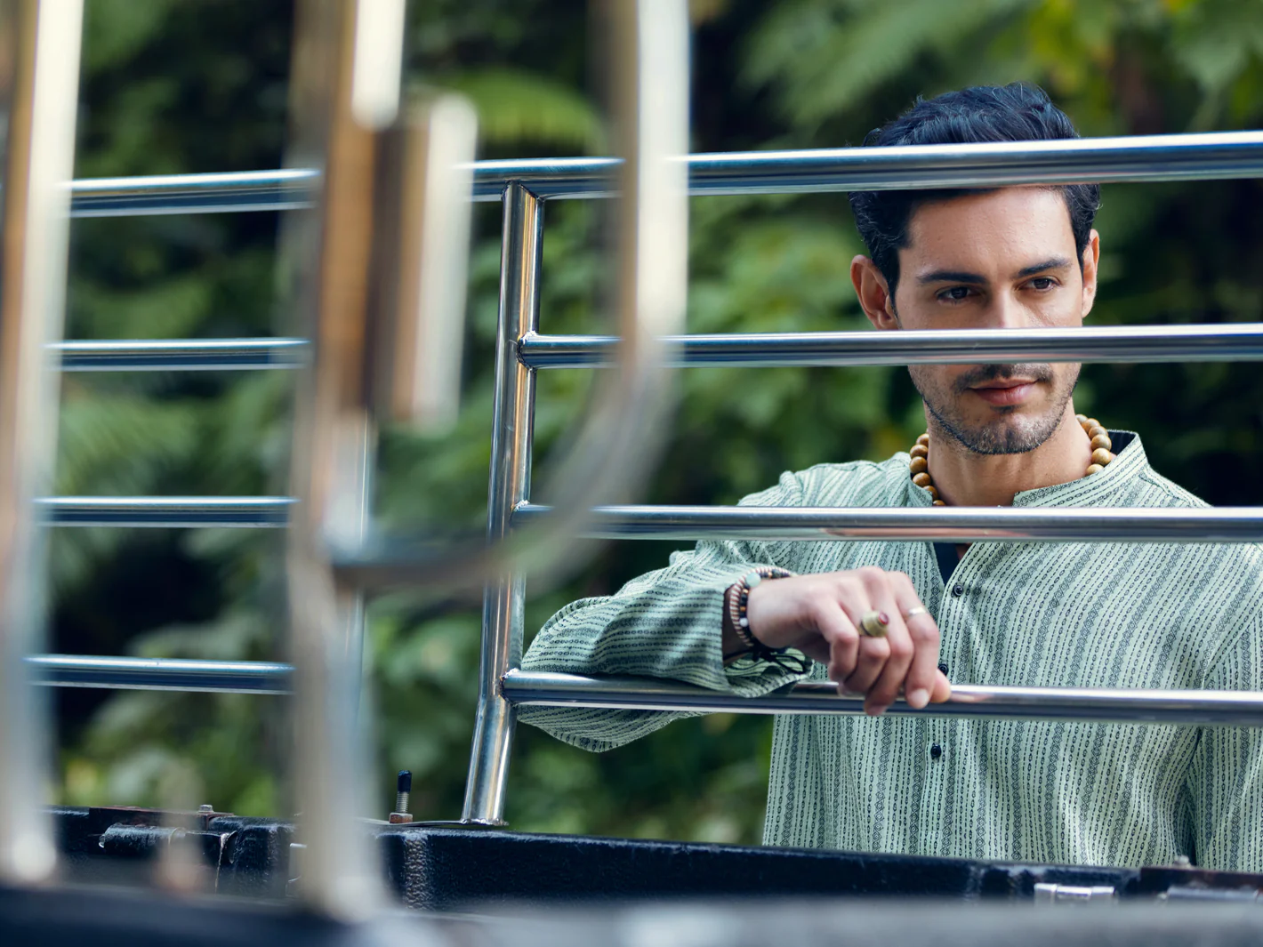 GREEN COTTON KURTA | AL-K-US-1057/AM-5071B - Image 5