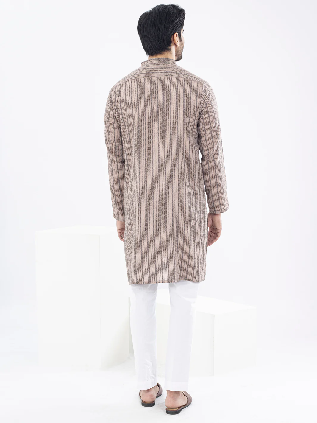 BROWN COTTON KURTA | AL-K-US-1058/AM-5071C - Image 2