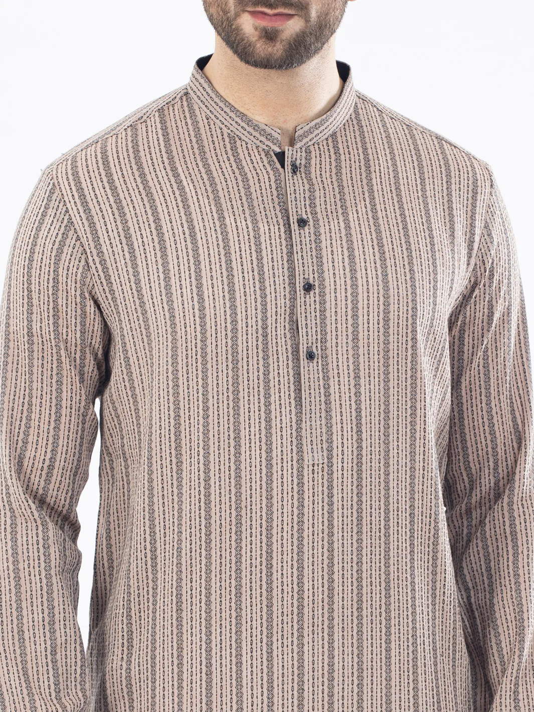 BROWN COTTON KURTA | AL-K-US-1058/AM-5071C - Image 3