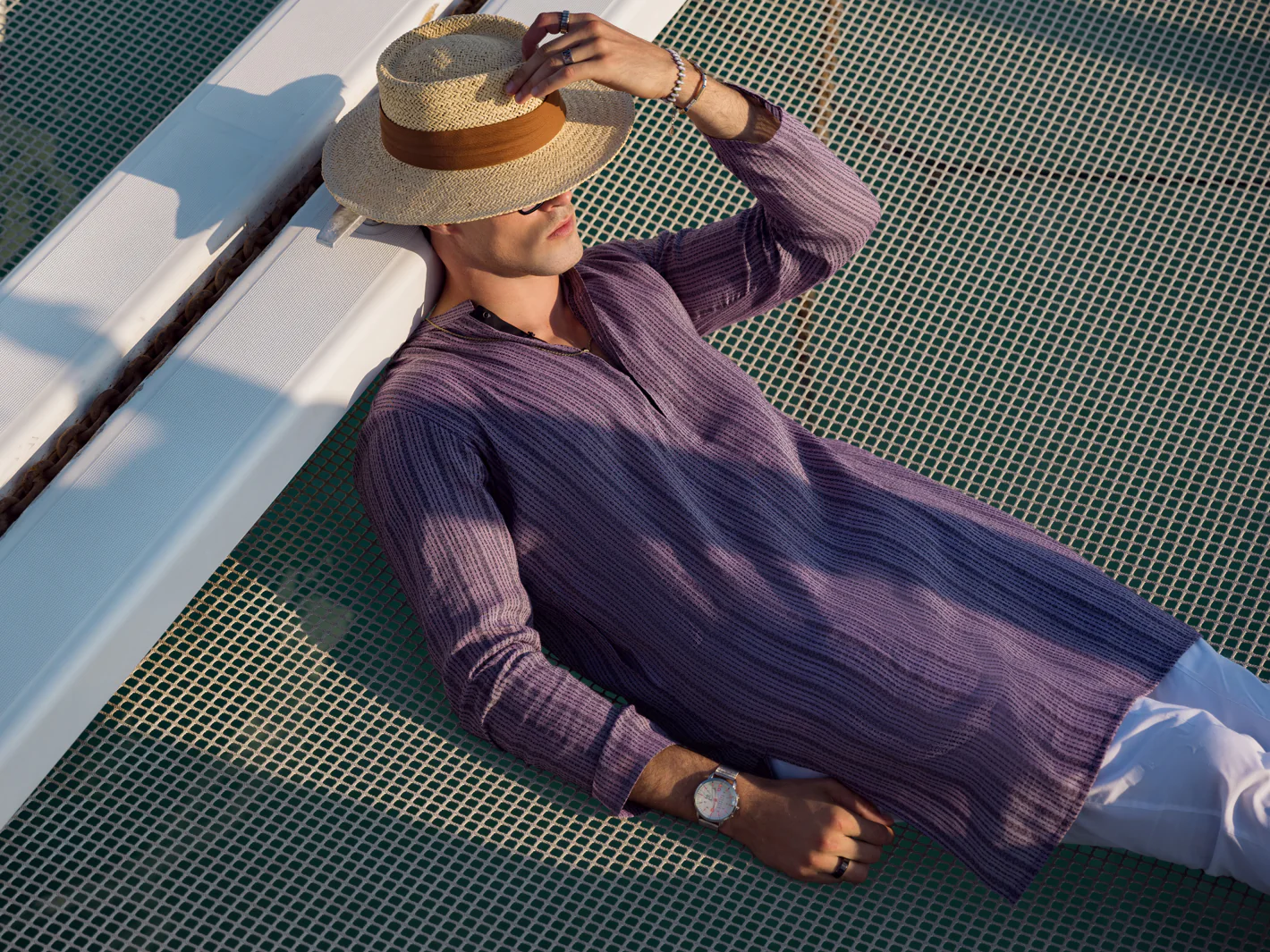PURPLE COTTON KURTA | AL-K-US-1060/AM-5071E - Image 5