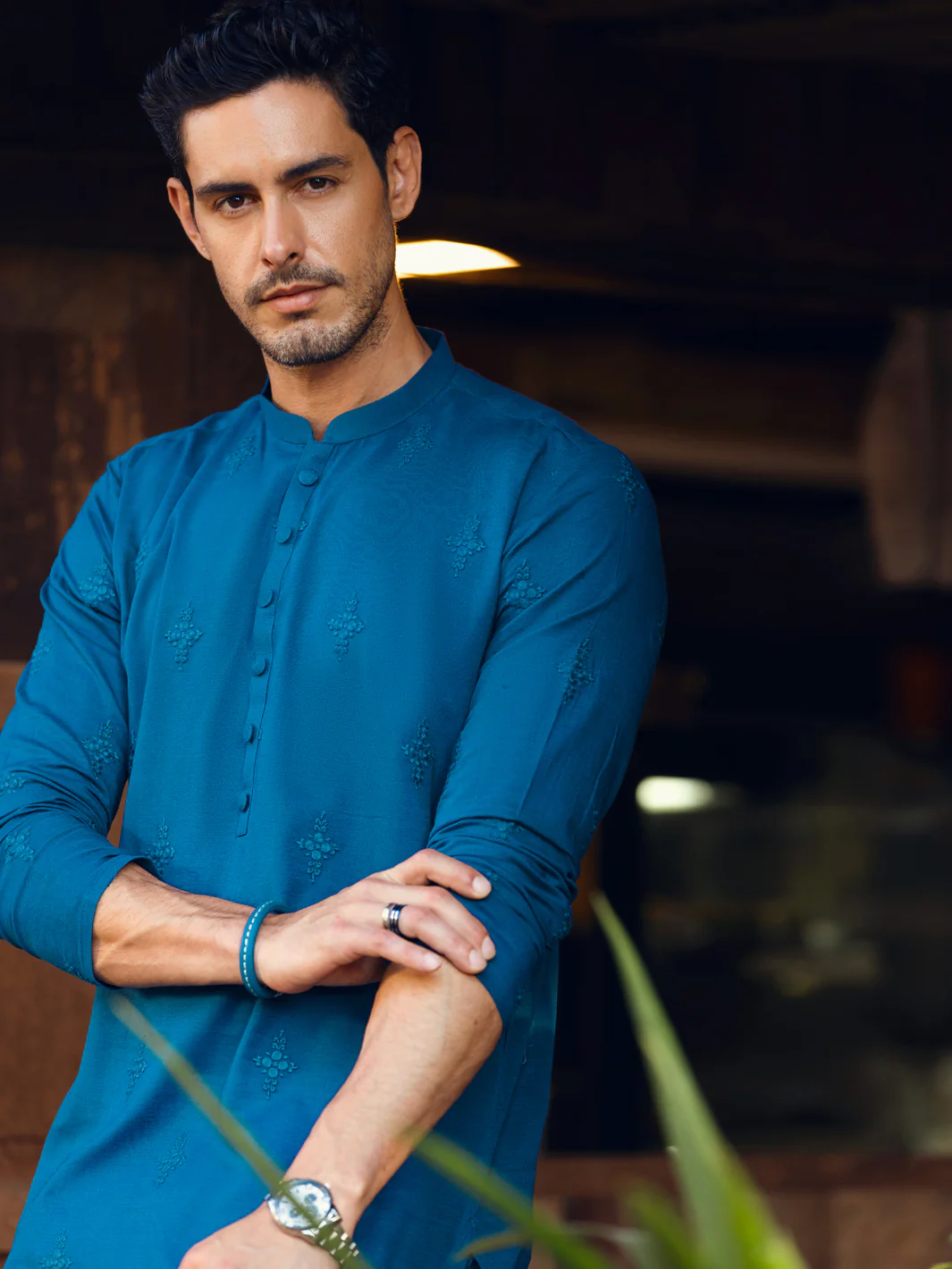 BLUE COTTON KURTA | AL-K-US-1063A/AM-6003A - Image 3