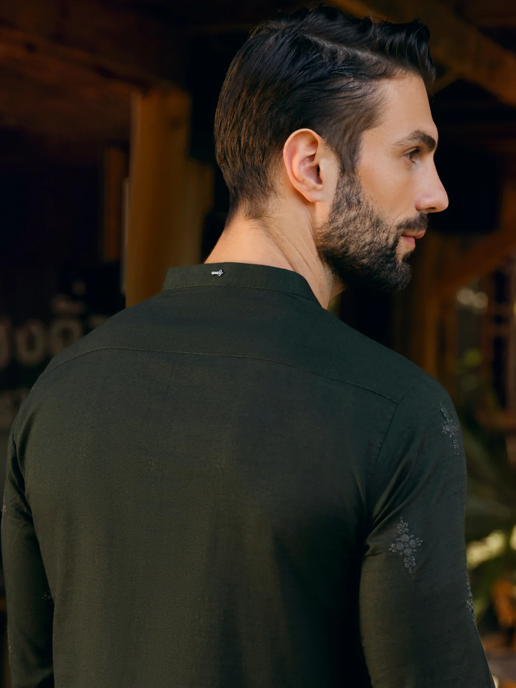 GREEN COTTON KURTA | AL-K-US-1063B/AM-6003C - Image 3