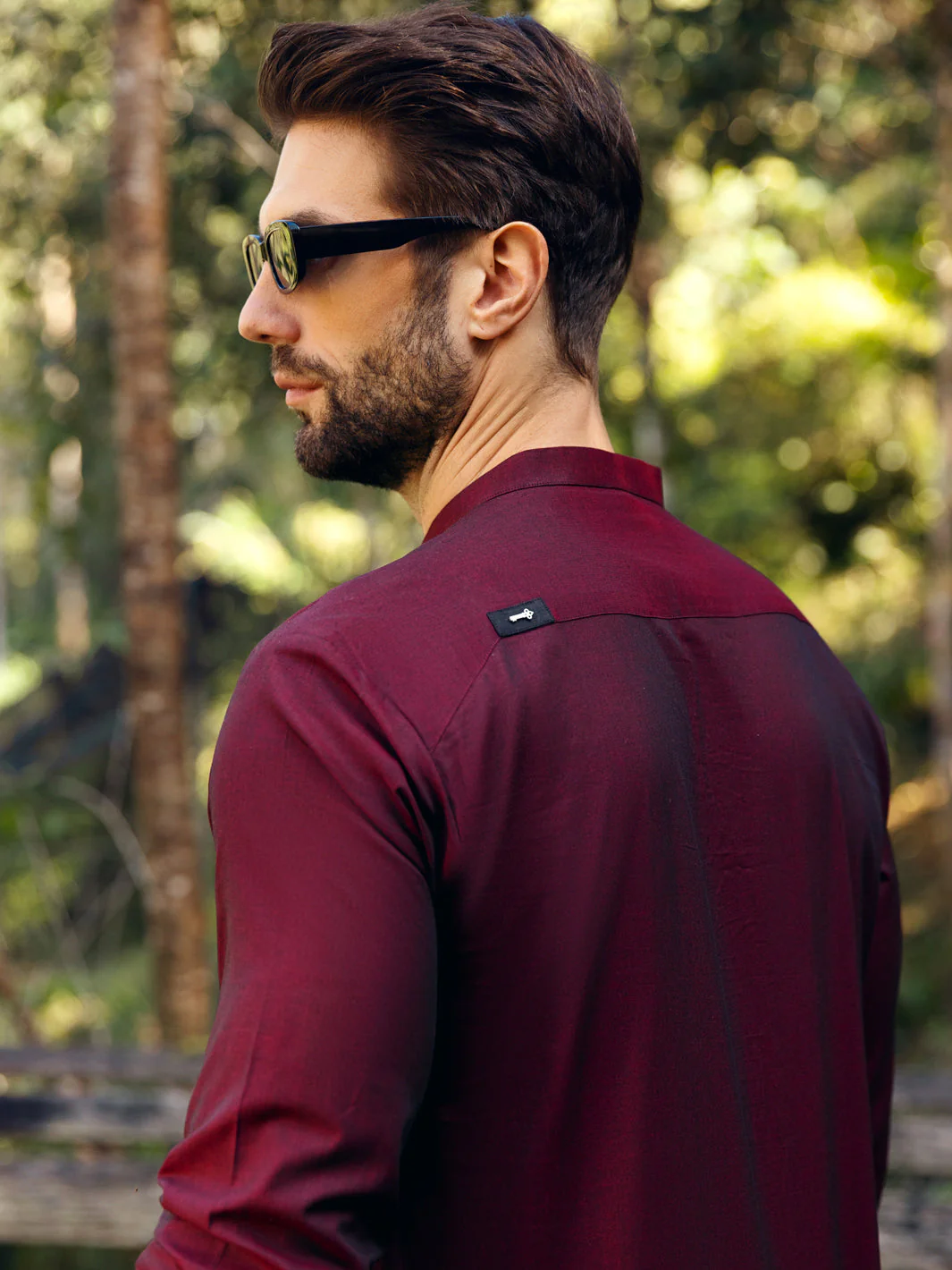 MAROON COTTON KURTA | AL-K-US-1067/AM-5080E - Image 2