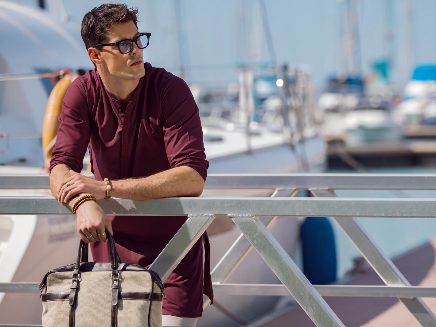 MAROON VISCOSE KURTA | AL-K-US-1068C/AM-6004C - Image 5