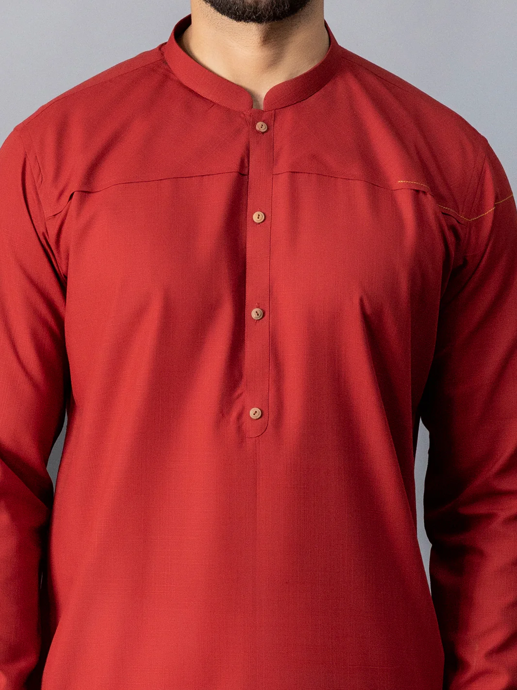 RED VISCOSE KURTA | AL-K-US-1070A/AM-6067A - Image 3