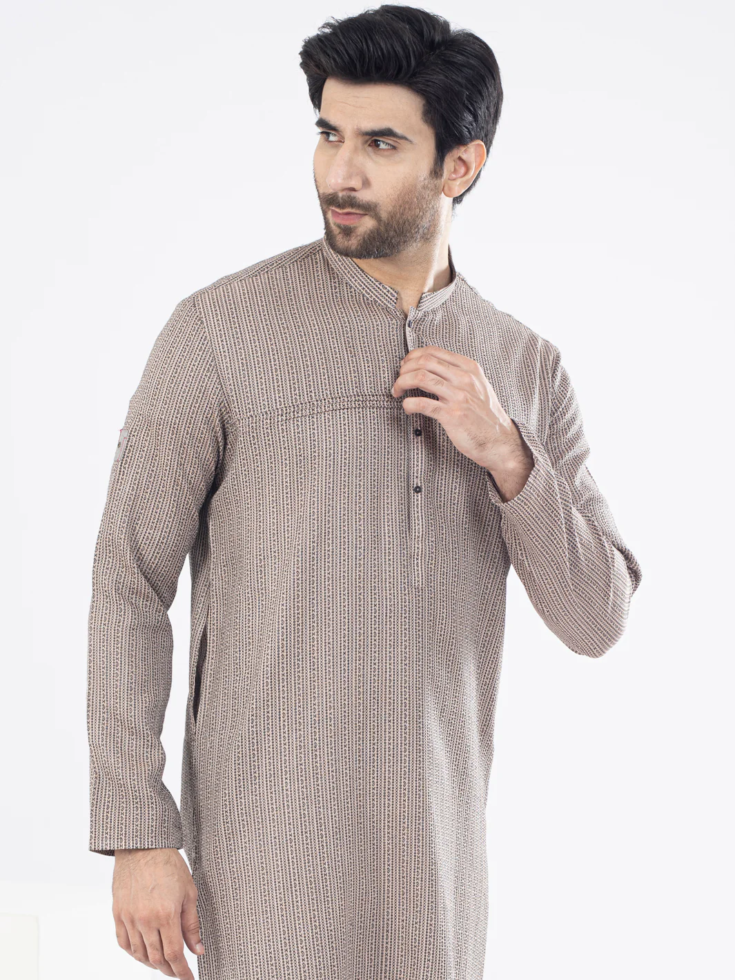 LIGHT PEACH COTTON KURTA | AL-K-US-1072/AM-5071I - Image 2