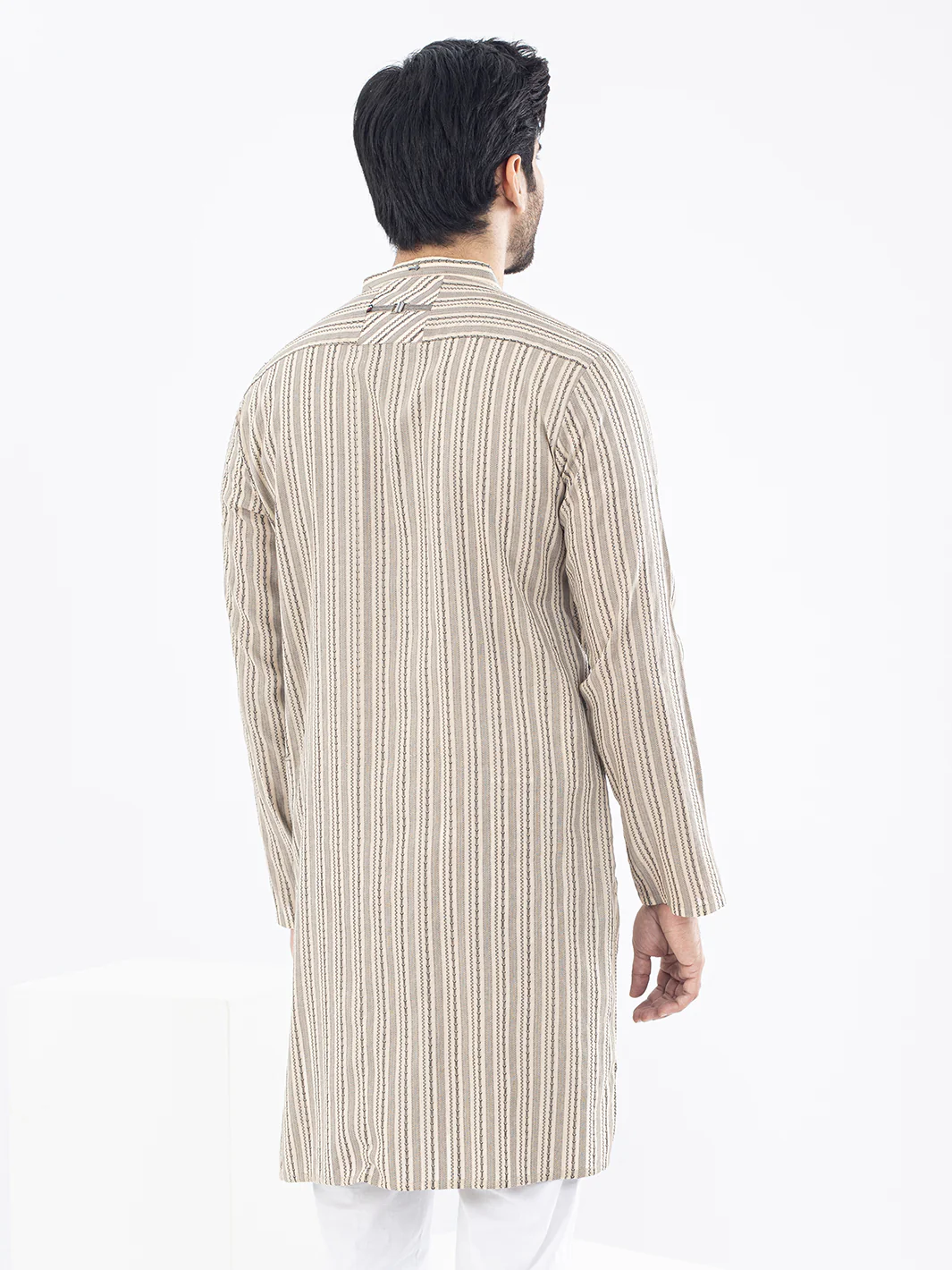 CREAM COTTON KURTA | AL-K-US-1075/AM-5071K - Image 3
