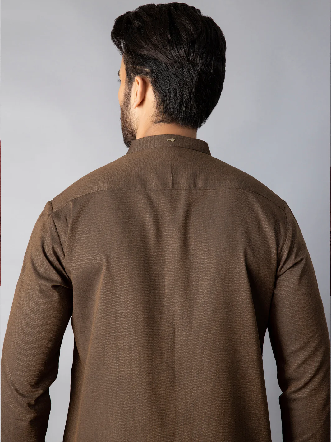 BROWN VISCOSE KURTA | AL-K-US-1085C/AM-6075C - Image 3