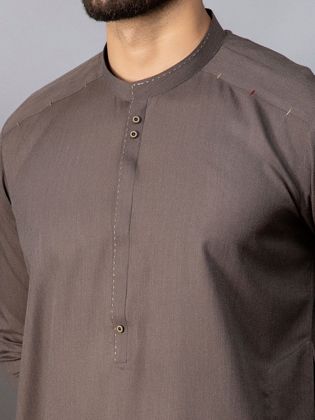BROWN VISCOSE KURTA | AL-K-US-1086C/AM-6070C - Image 2