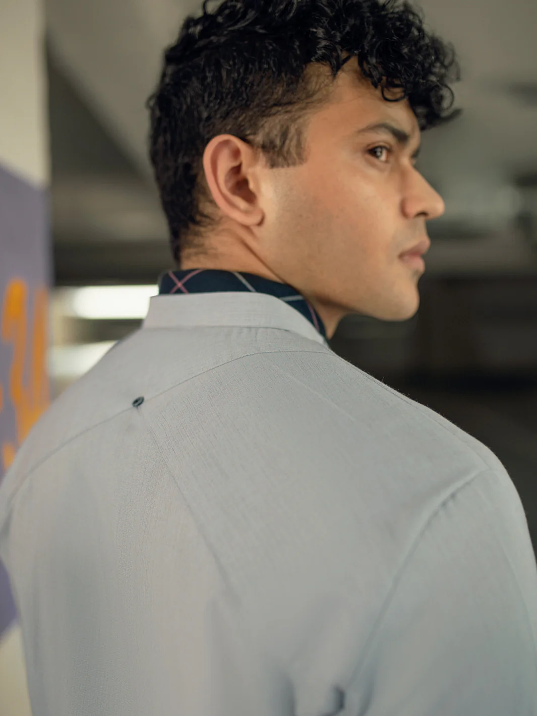 LIGHT GREY VISCOSE KURTA | AL-K-US-1088/AM-6103A - Image 2