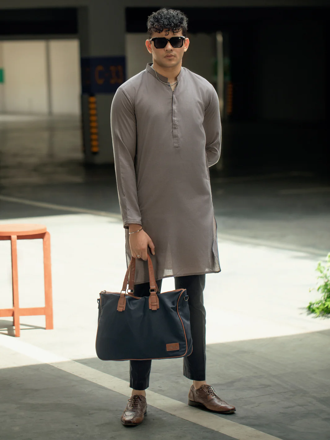 BROWN KURTA | AL-K-US-1089/AM-6103C - Image 4