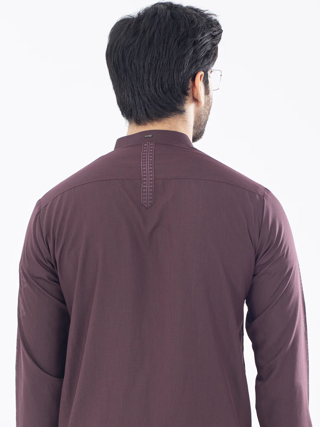 MAROON VISCOSE KURTA | AL-K-US-1092/AM-6110B - Image 3