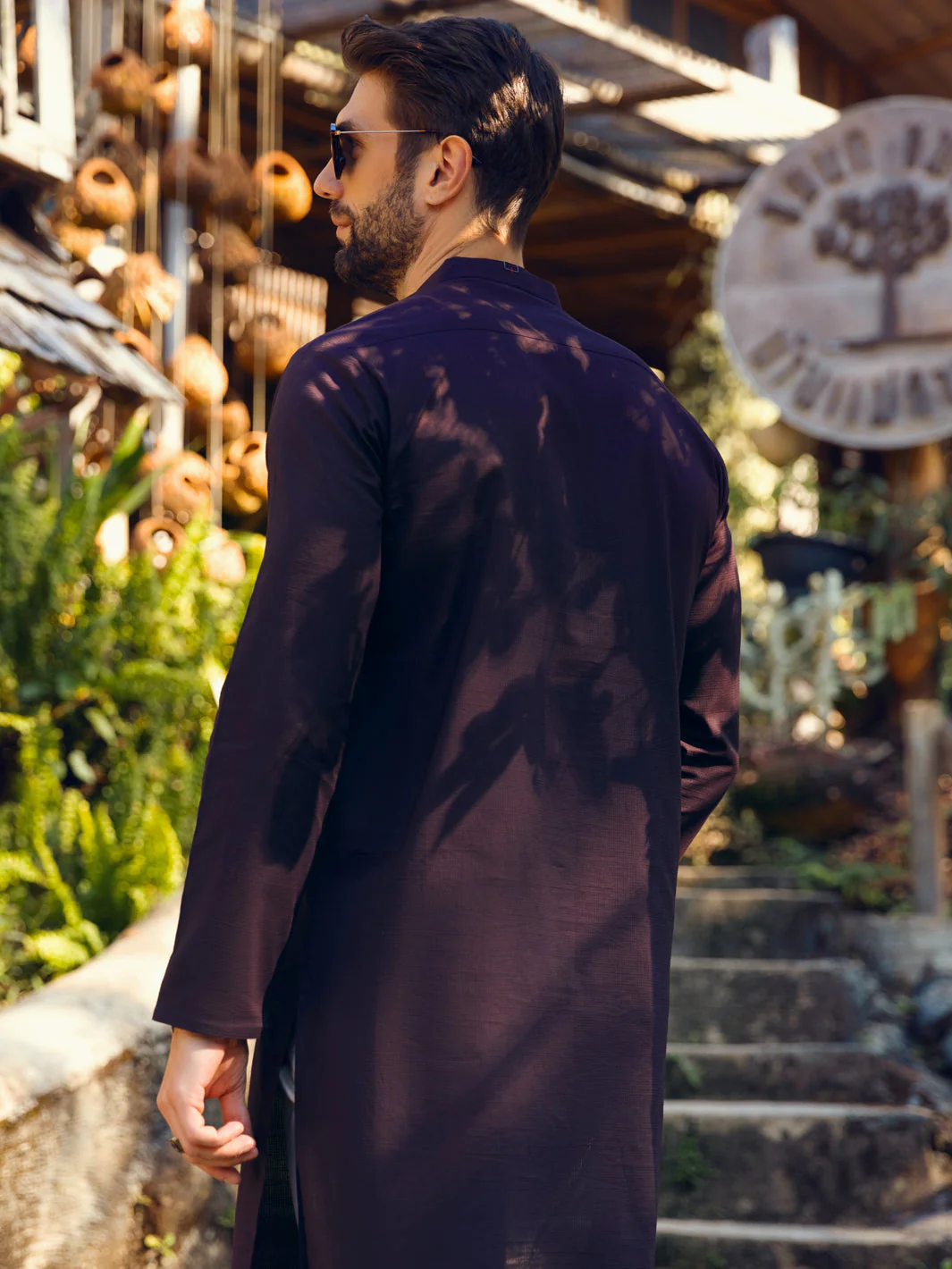 PURPLE COTTON KURTA | AL-K-US-1101/AM-6007D - Image 3