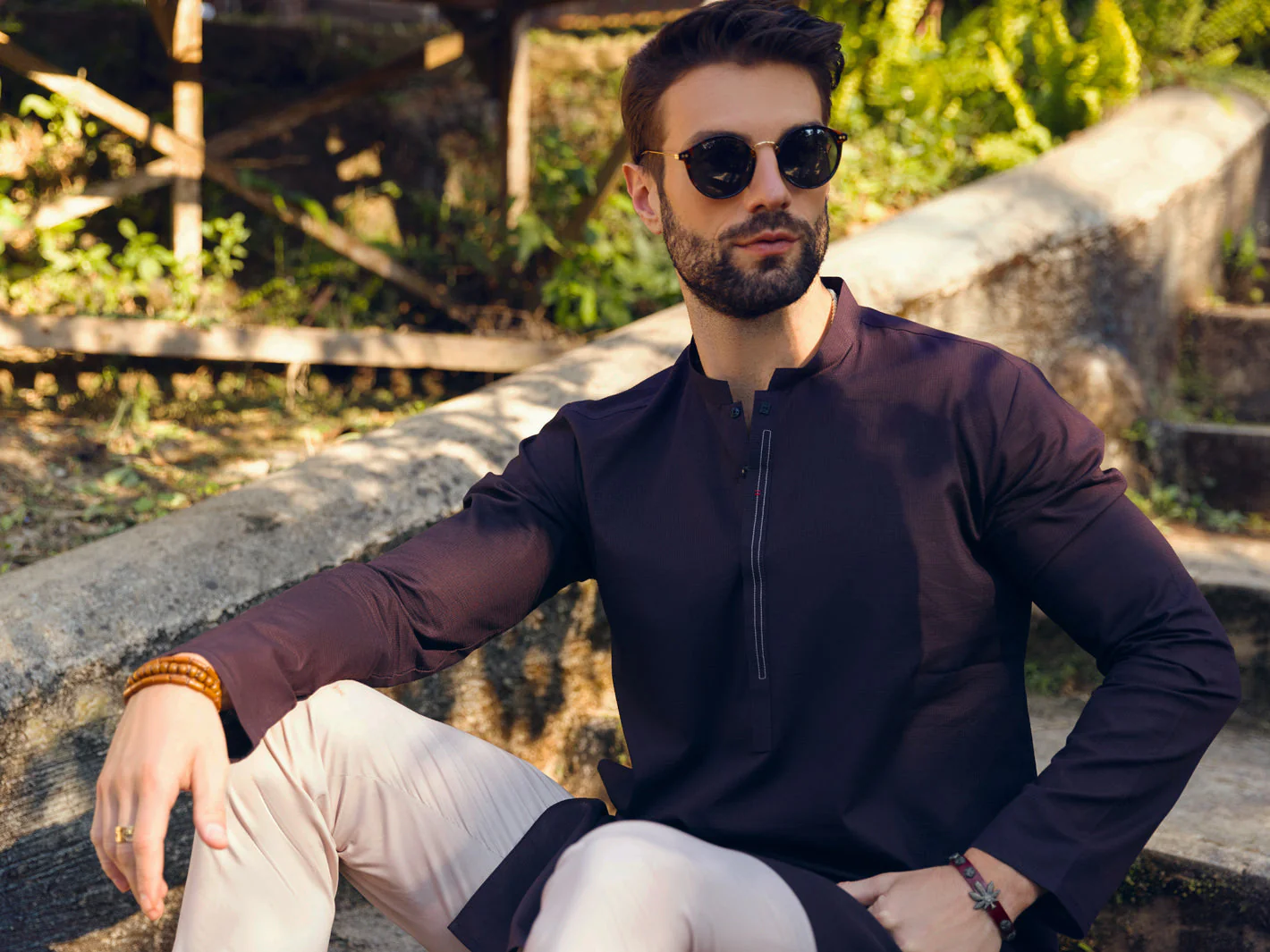 PURPLE COTTON KURTA | AL-K-US-1101/AM-6007D - Image 5