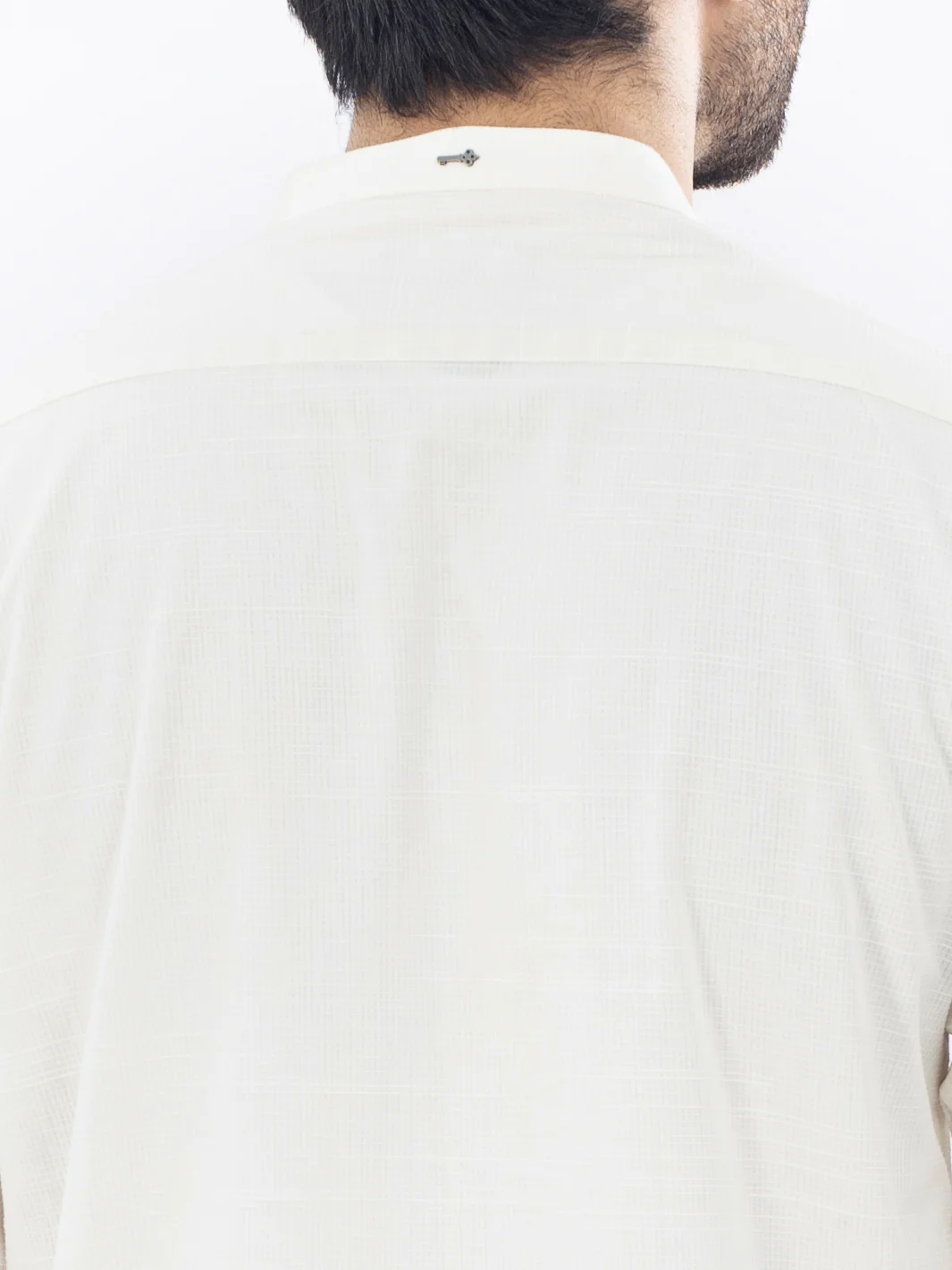 OFF WHITE COTTON KURTA | AL-K-US-1103E/AM-6007B - Image 3