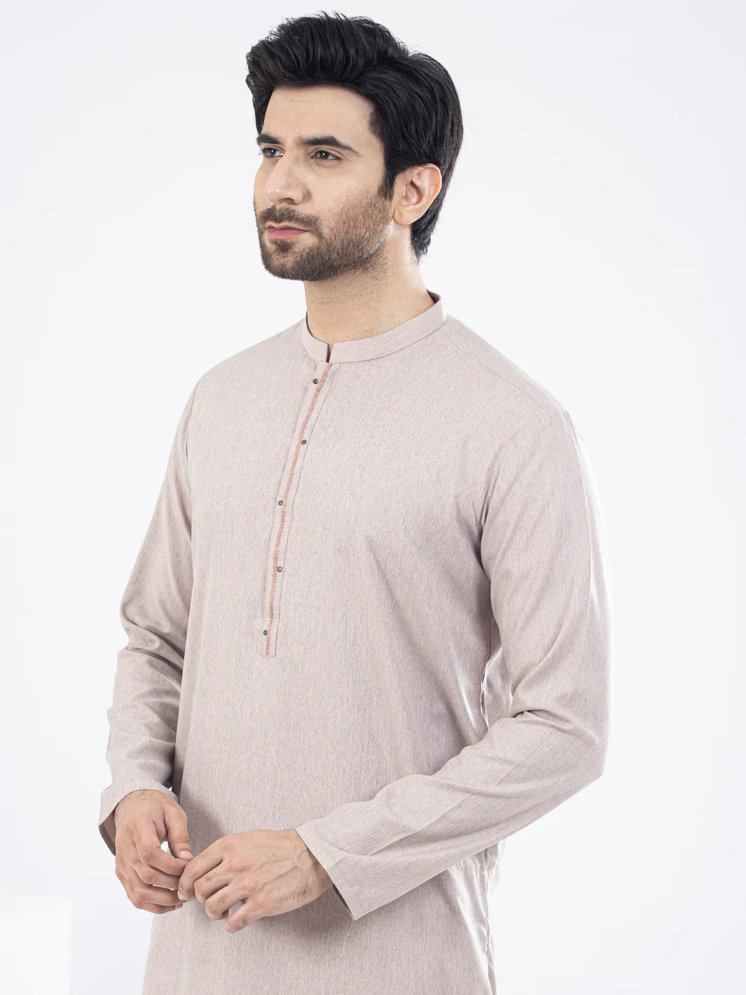 TEA PINK BLENDED KURTA | AL-K-US-1108/AM-6109C - Image 4