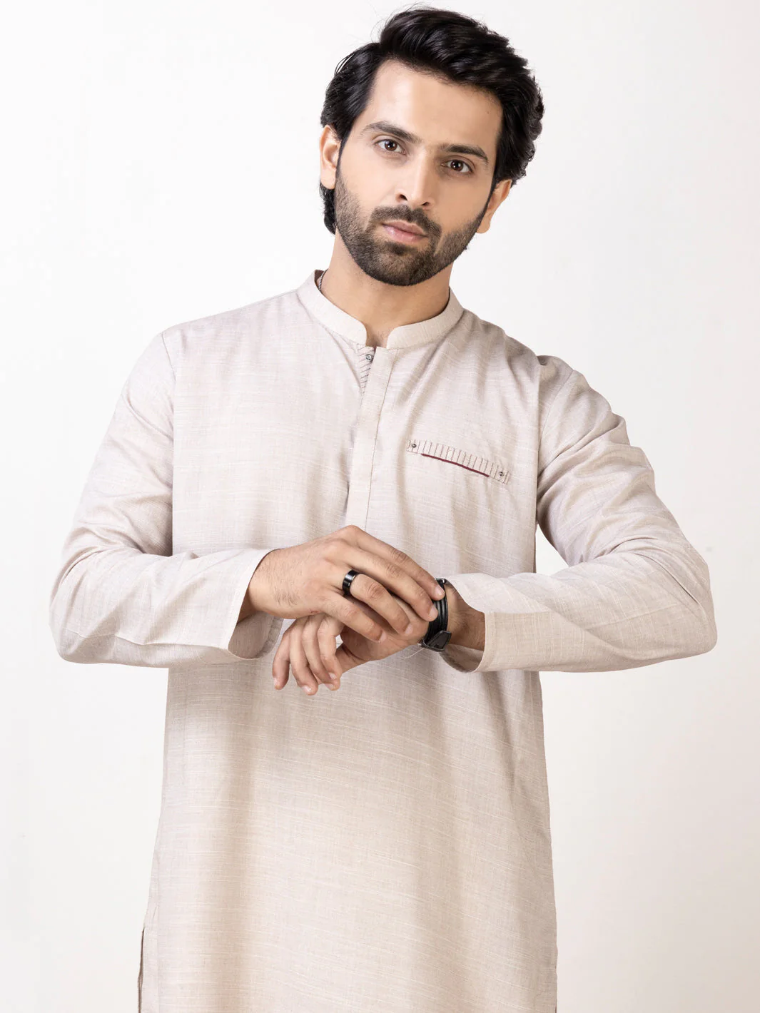 FAWN BLENDED KURTA | AL-K-US-1113A/AM-6116A - Image 2