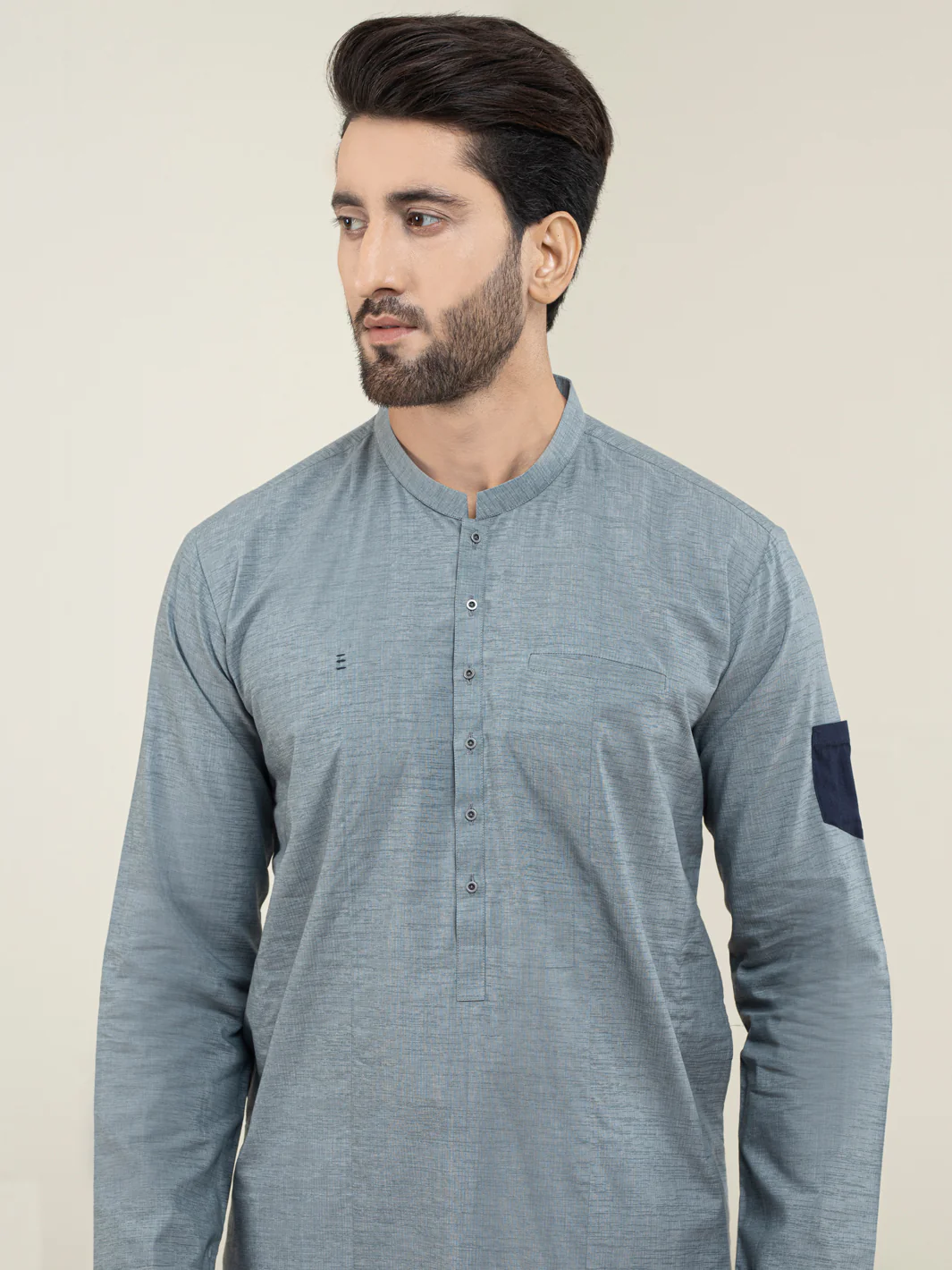 GREY KURTA | AL-K-US-1128/AM-6118G - Image 2