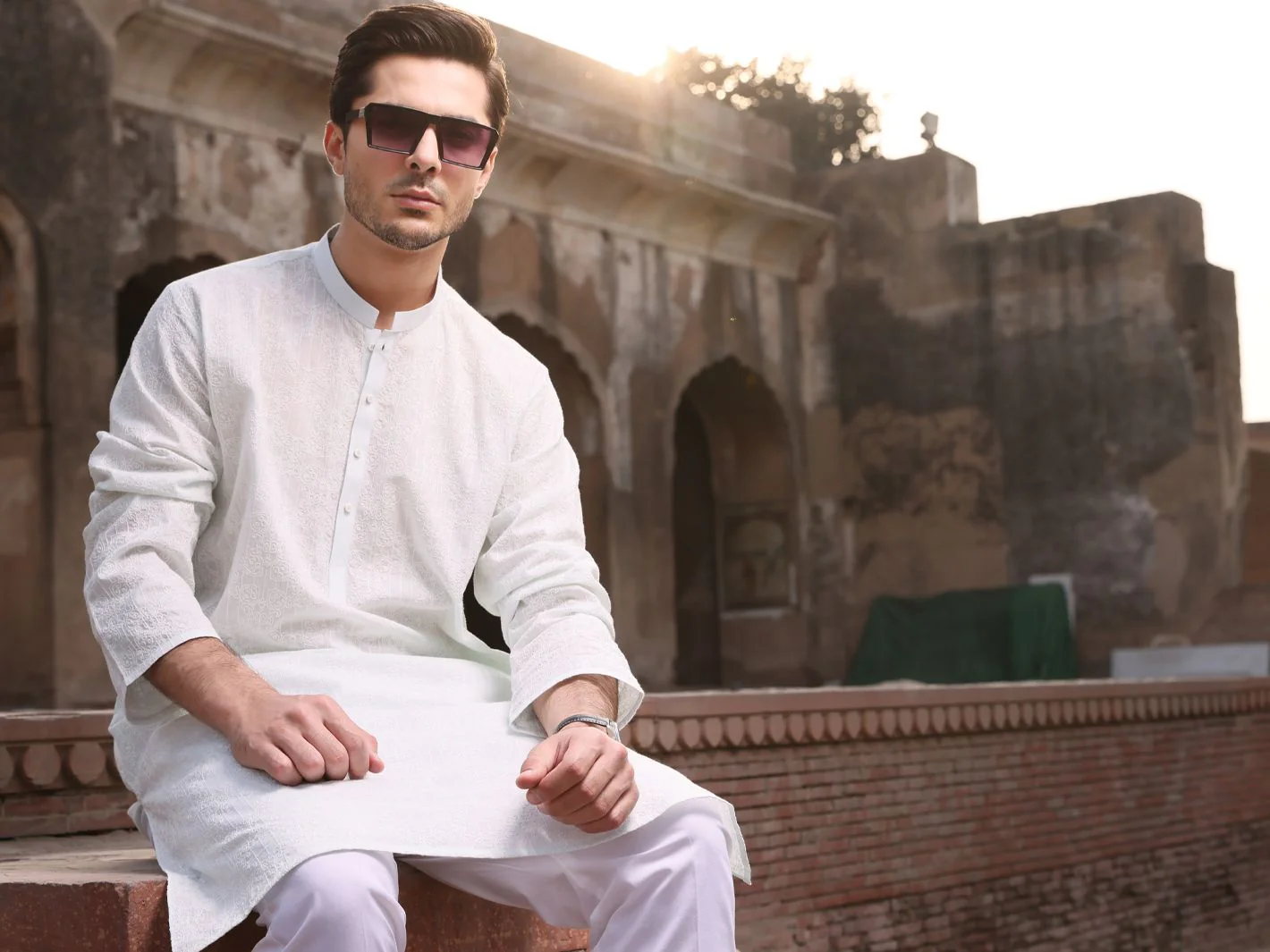 SEA GREEN COTTON KURTA | AL-K-US-712A V-2 2021 - Image 3