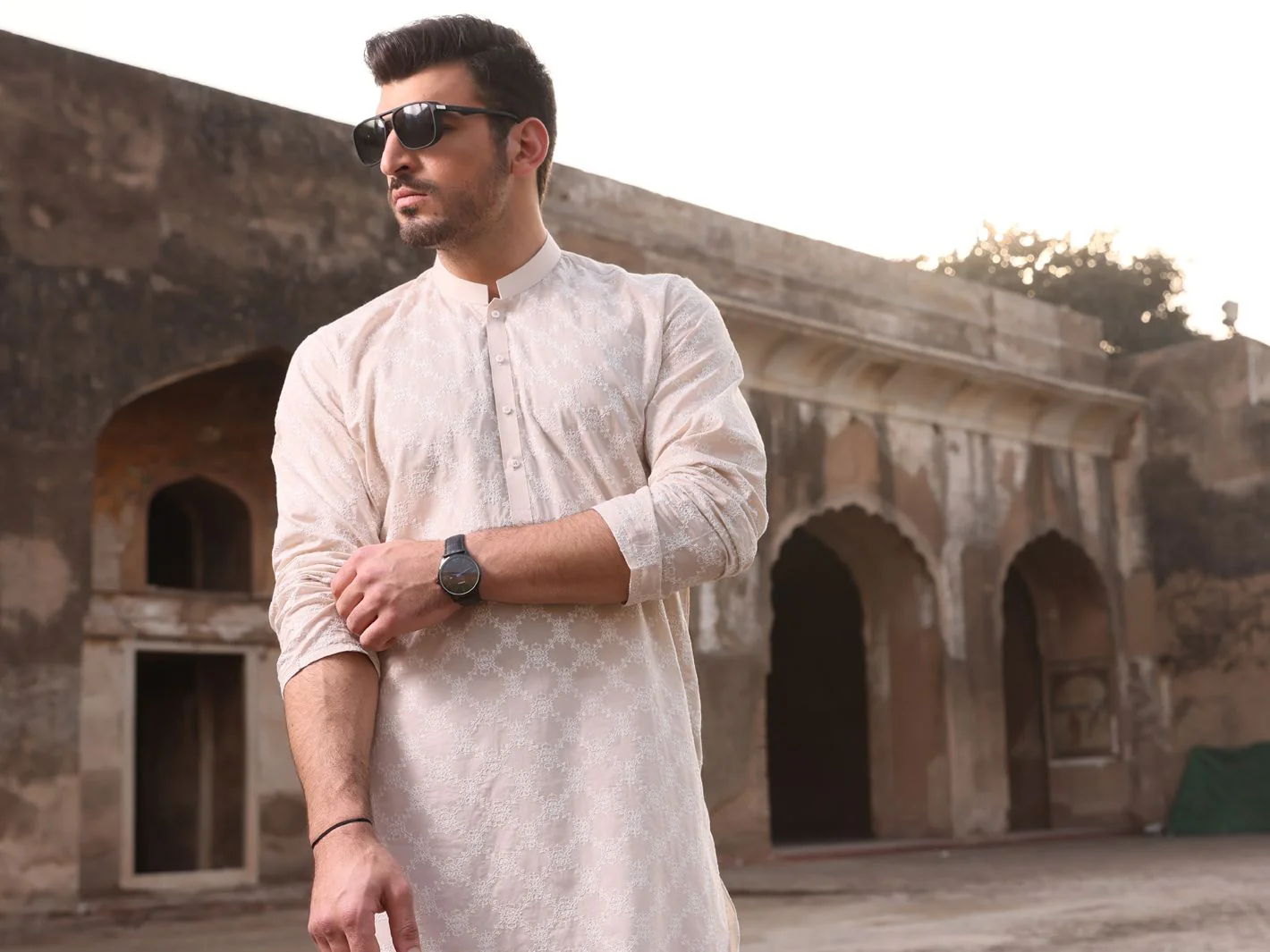 FAWN COTTON KURTA | AL-K-US-712C V-2 2021 - Image 3