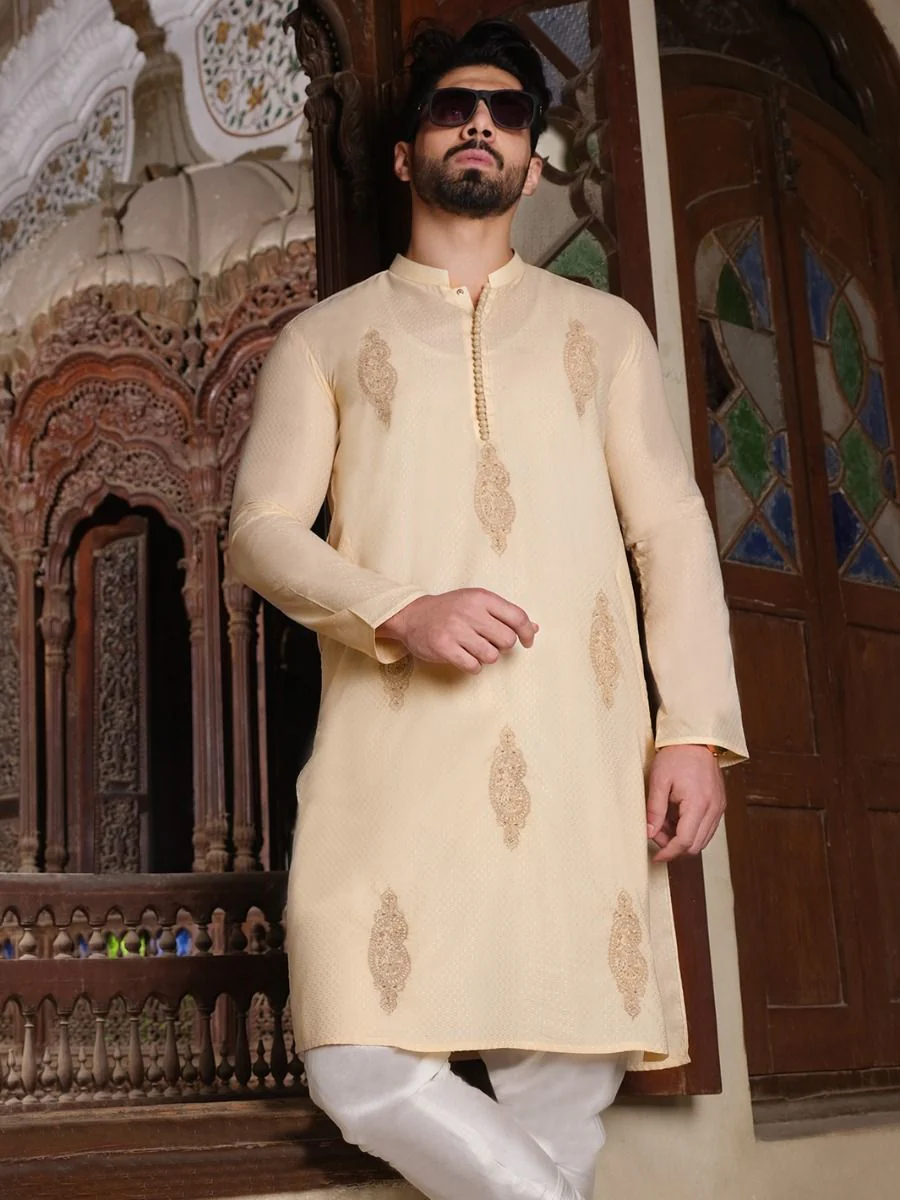 BEIGE KURTA | AL-K-US-871 V-3 2020 - Image 3