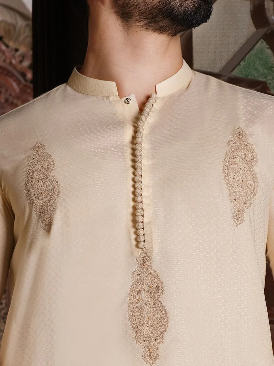 BEIGE KURTA | AL-K-US-871 V-3 2020 - Image 4
