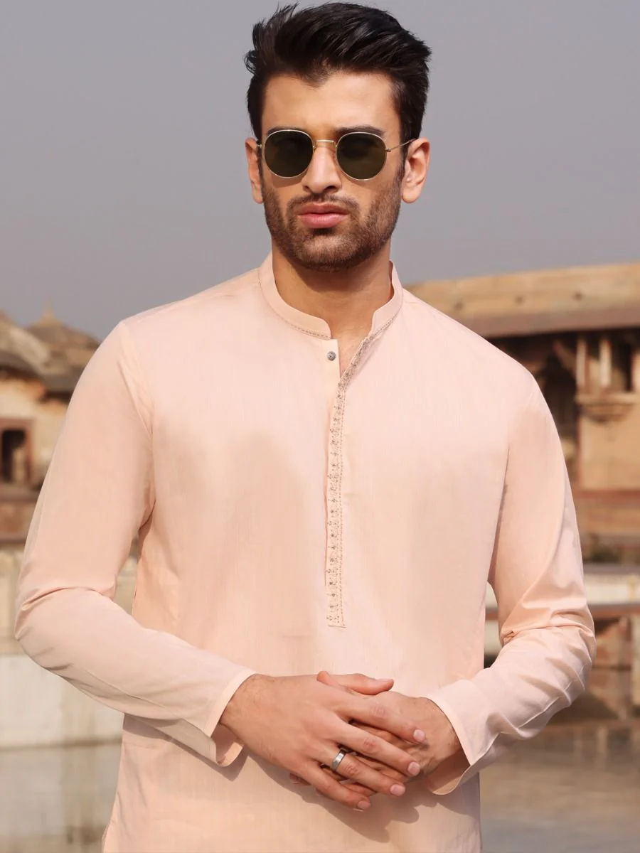 PINK COTTON KURTA | AL-K-US-892 V-2 2021 - Image 2