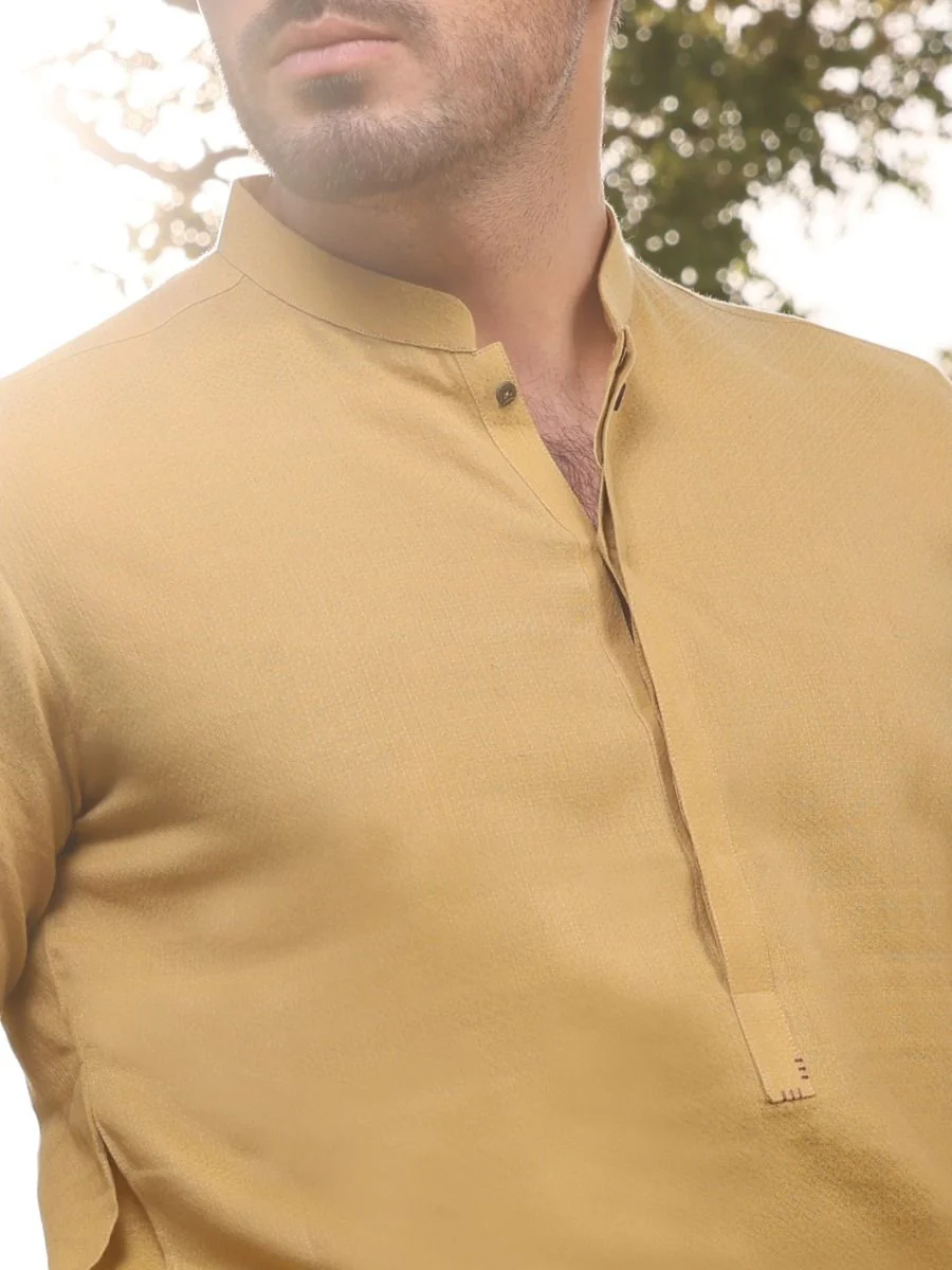 LIGHT GREEN COTTON KURTA | AL-K-US-911 V-2 2021 - Image 2
