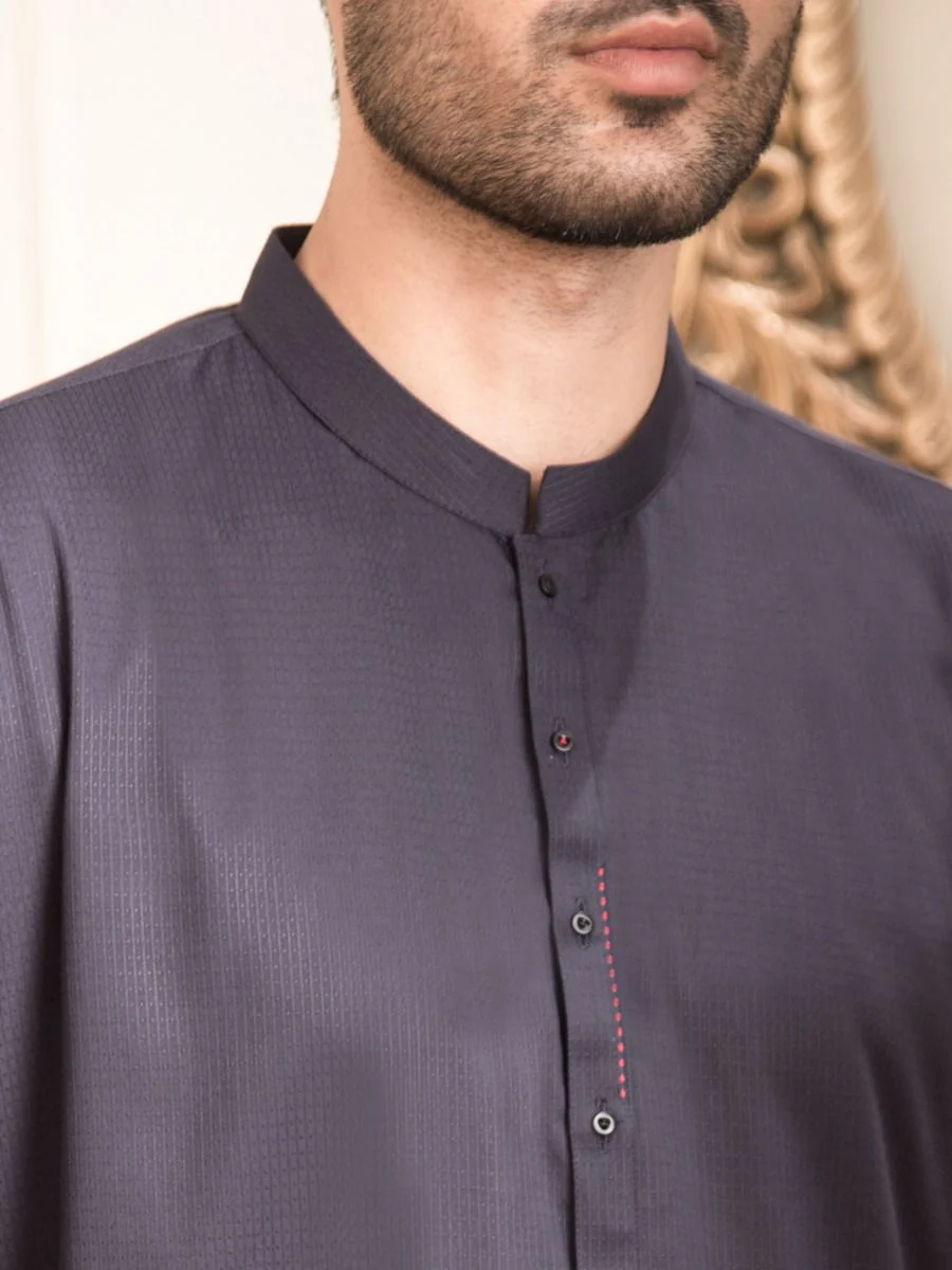 D GREY VISCOSE KURTA | AL-K-US-936/AM-904B - Image 3