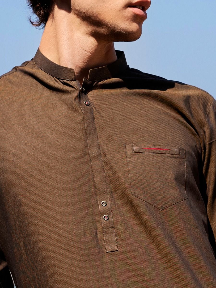 OLIVE GREEN KURTA | AL-K-US-939/AM-946C - Image 2
