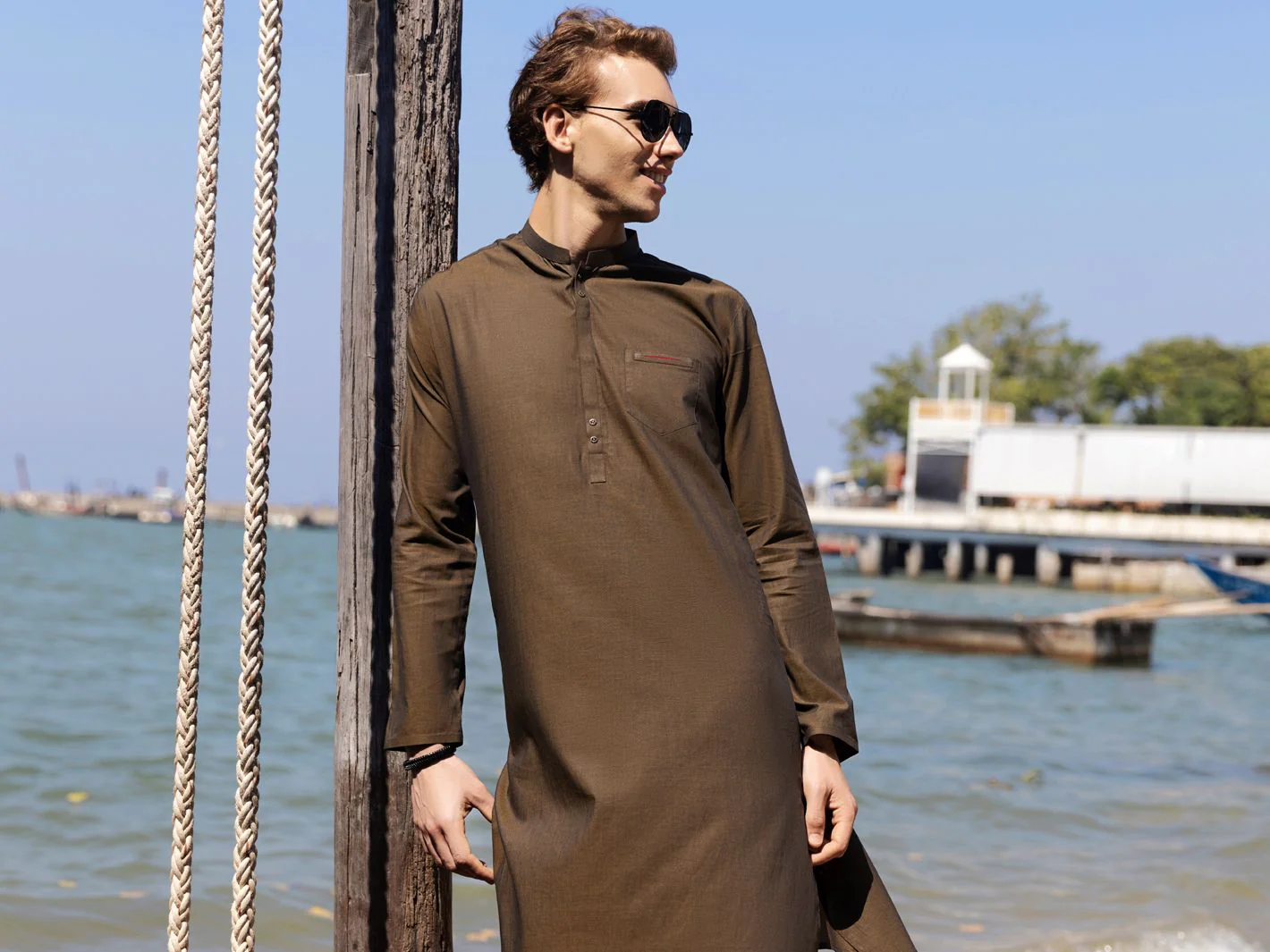 OLIVE GREEN KURTA | AL-K-US-939/AM-946C - Image 3