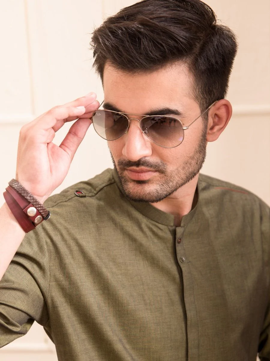 GREEN COTTON KURTA | AL-K-US-941/AM-946B - Image 2