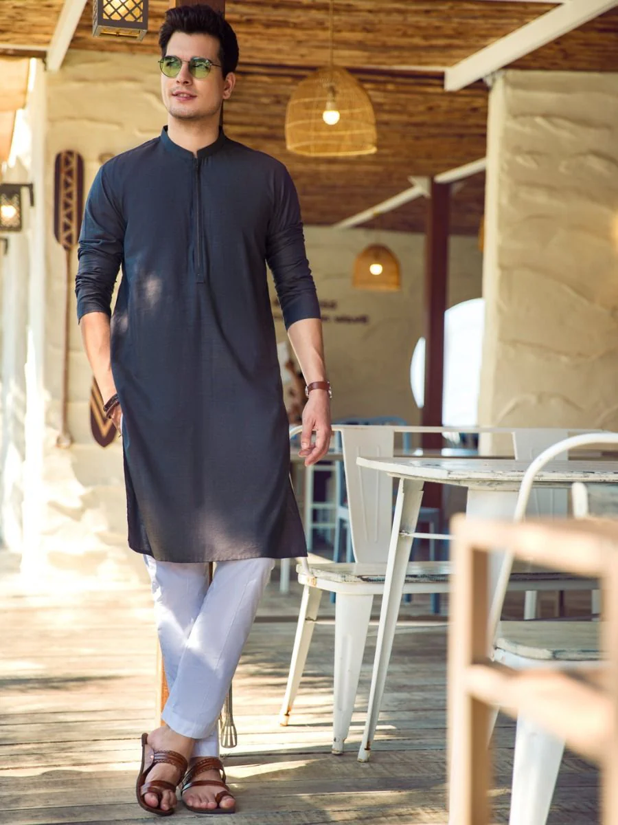 GREY KURTA | AL-K-US-942/AM-949B - Image 3