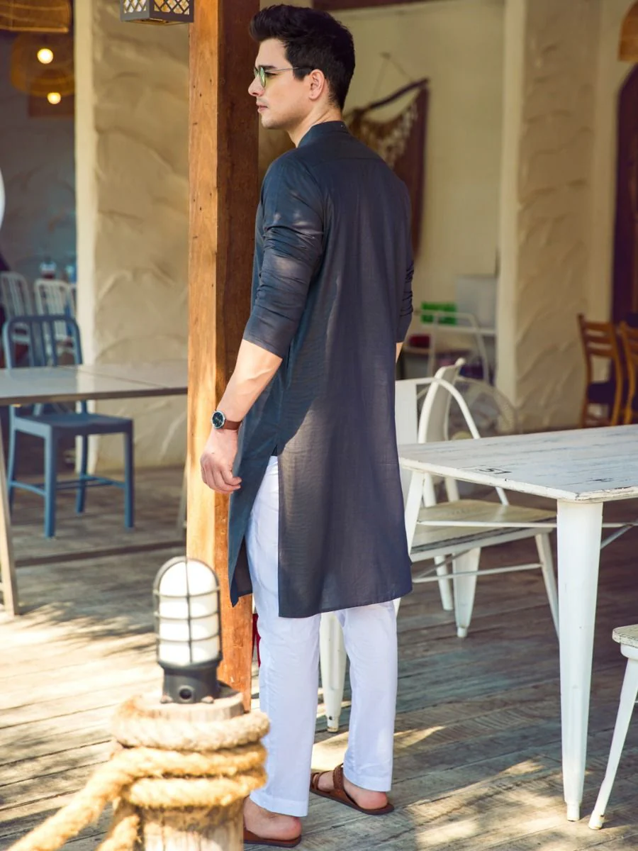 GREY KURTA | AL-K-US-942/AM-949B - Image 4