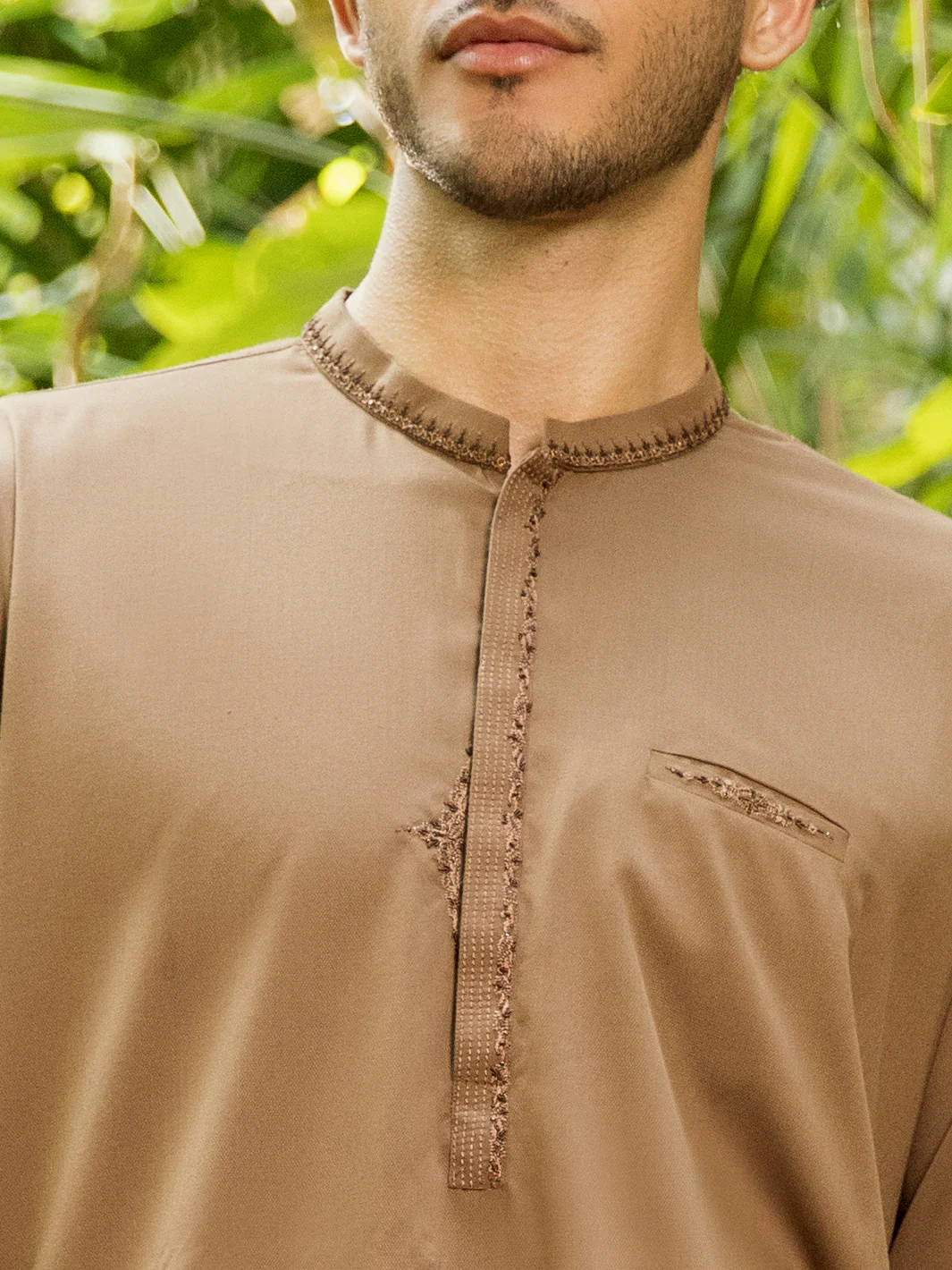 BROWN VISCOSE KURTA | AL-K-US-954/AM-5015G - Image 2