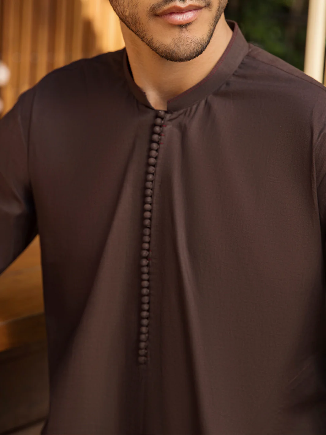 BROWN COTTON KURTA | AL-K-US-955/AM-946D - Image 2