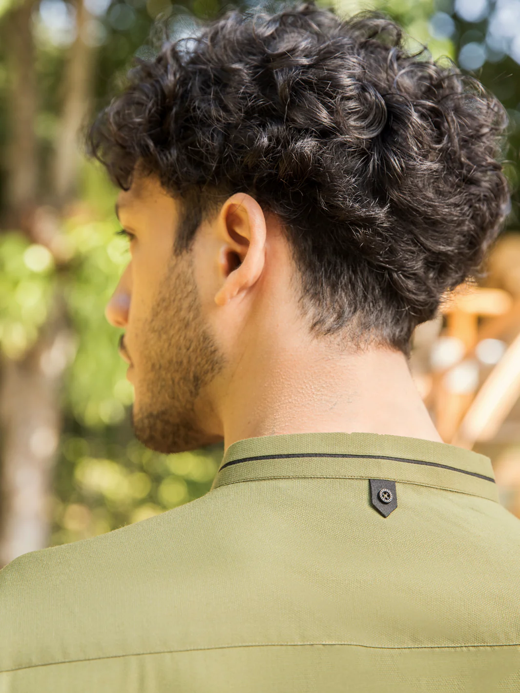 GREEN VISCOSE KURTA | AL-K-US-957/AM-5015H - Image 5