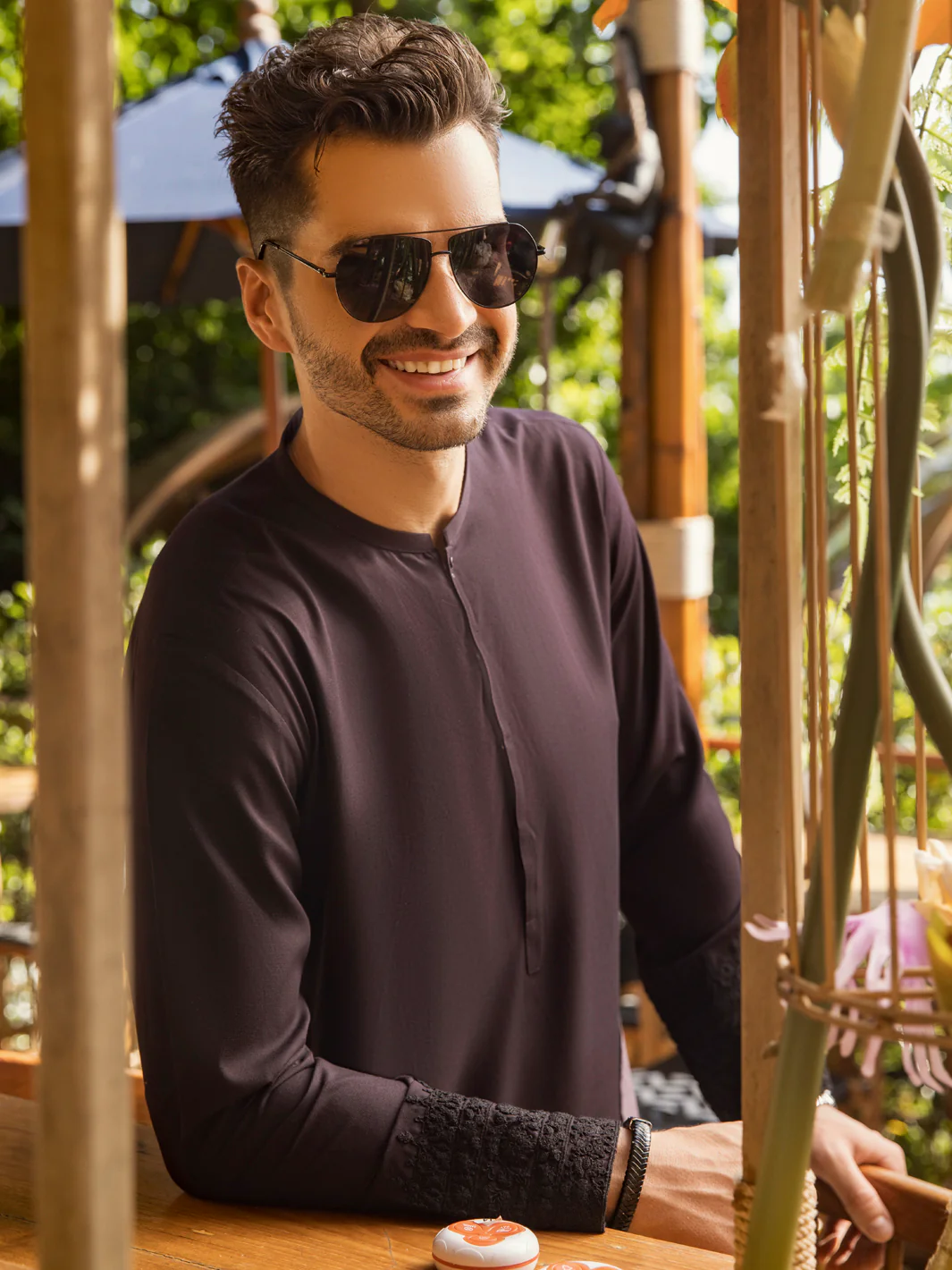 DARK PURPLE VISCOSE KURTA | AL-K-US-959/AM-5015D - Image 2