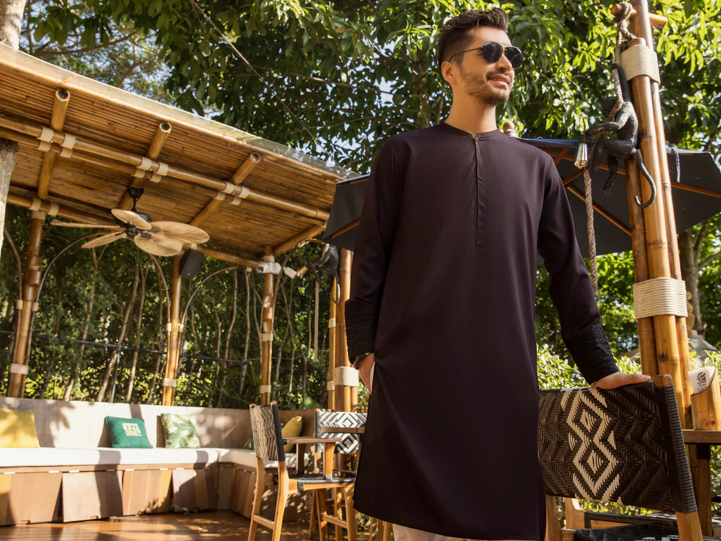 DARK PURPLE VISCOSE KURTA | AL-K-US-959/AM-5015D - Image 4