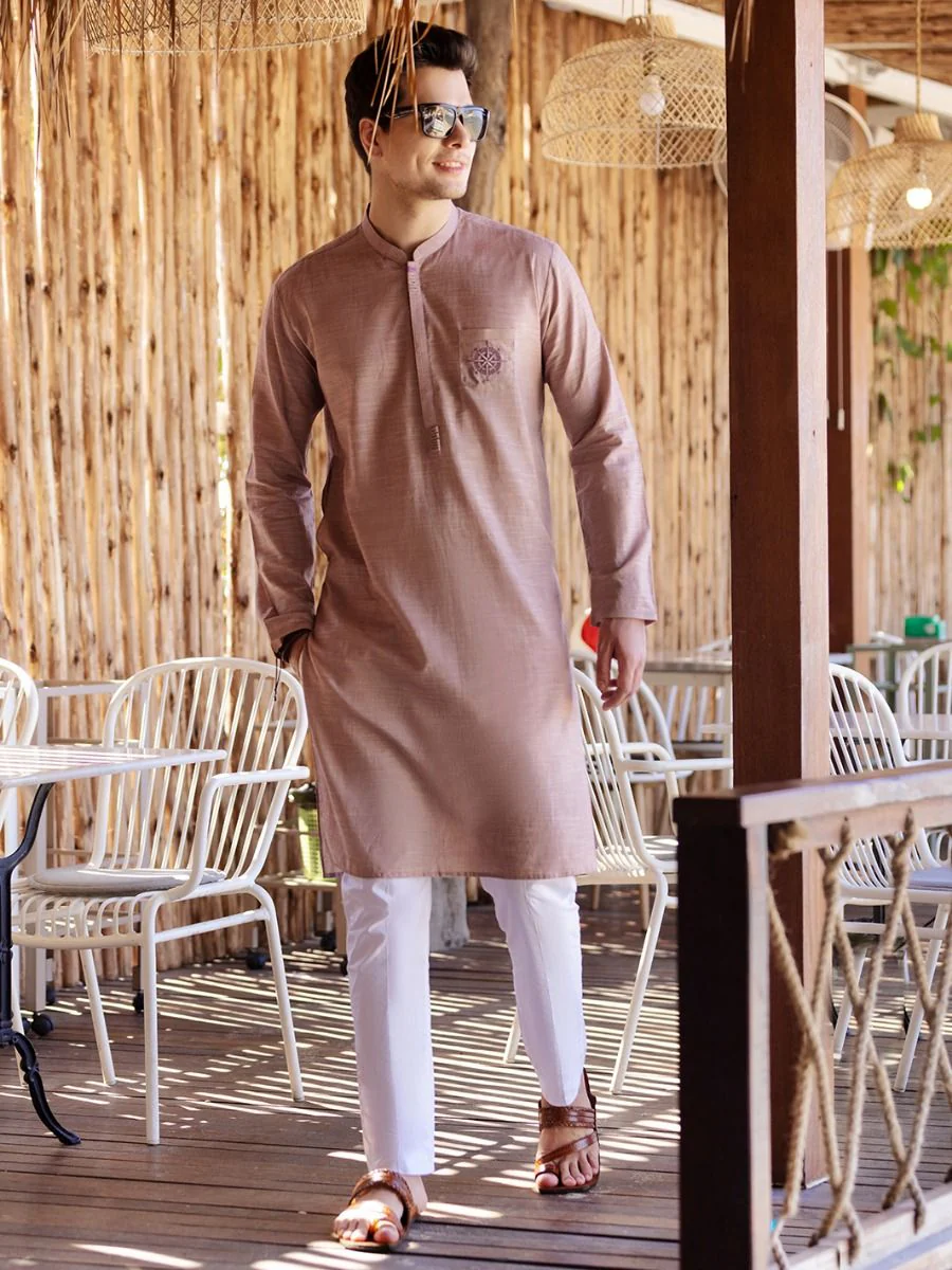 PRUSSIAN BLUE COTTON KURTA | AL-K-US-961/AM-947B - Image 3