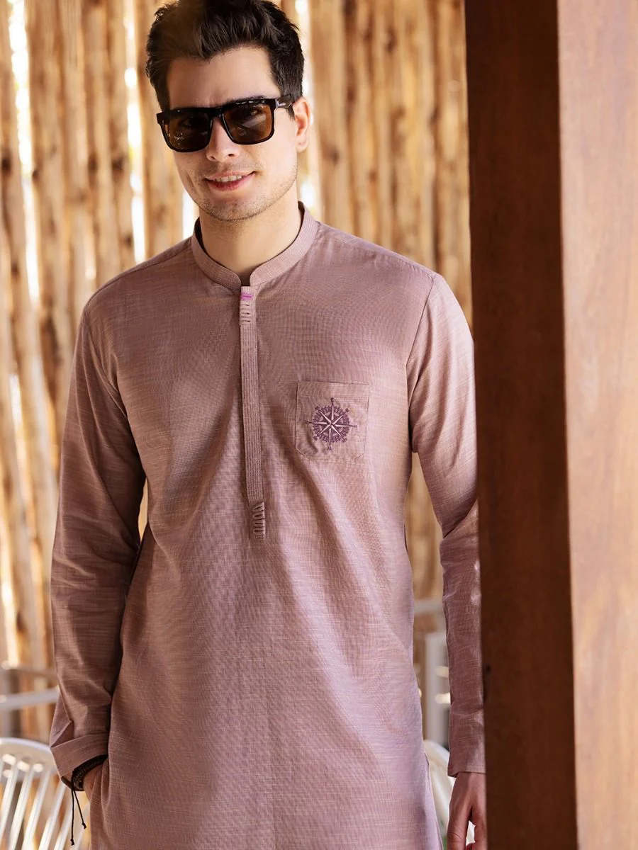 PRUSSIAN BLUE COTTON KURTA | AL-K-US-961/AM-947B - Image 4