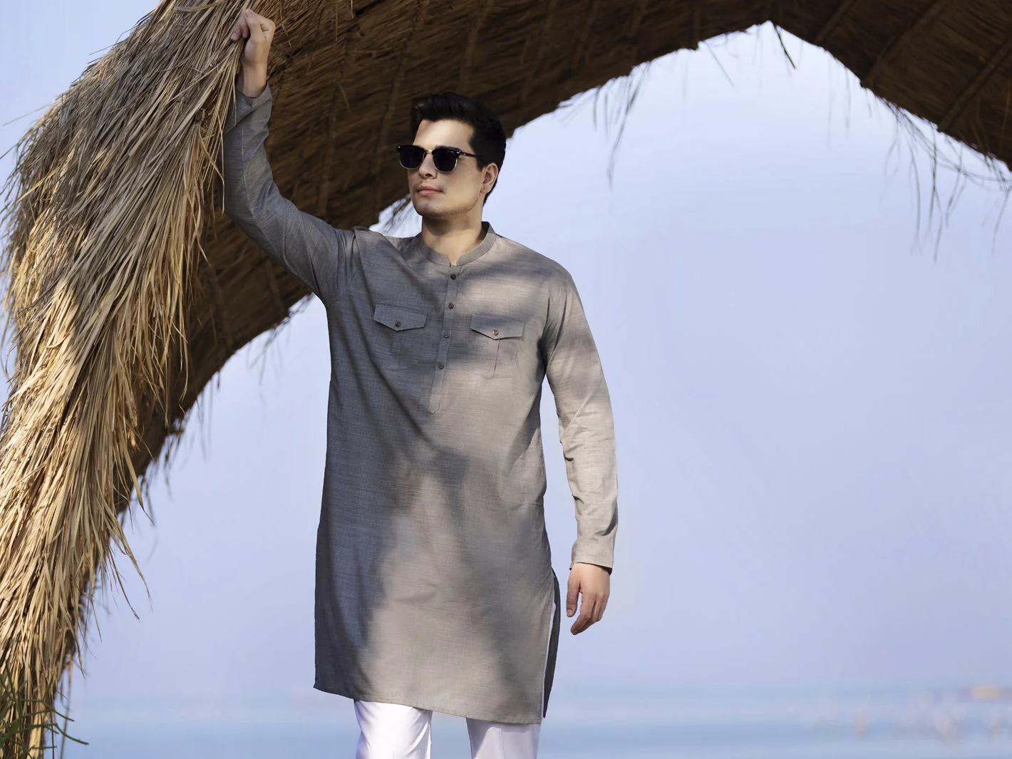 BLUE COTTON KURTA | AL-K-US-963/AM-950B - Image 4
