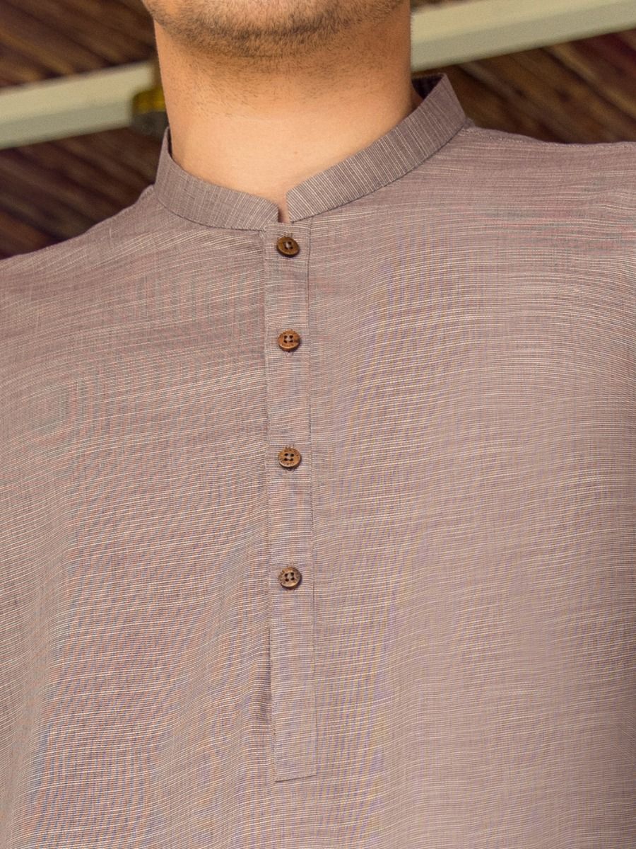 PURPLE COTTON KURTA | AL-K-US-965/AM-950D - Image 2