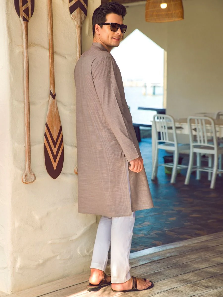 PURPLE COTTON KURTA | AL-K-US-965/AM-950D - Image 3