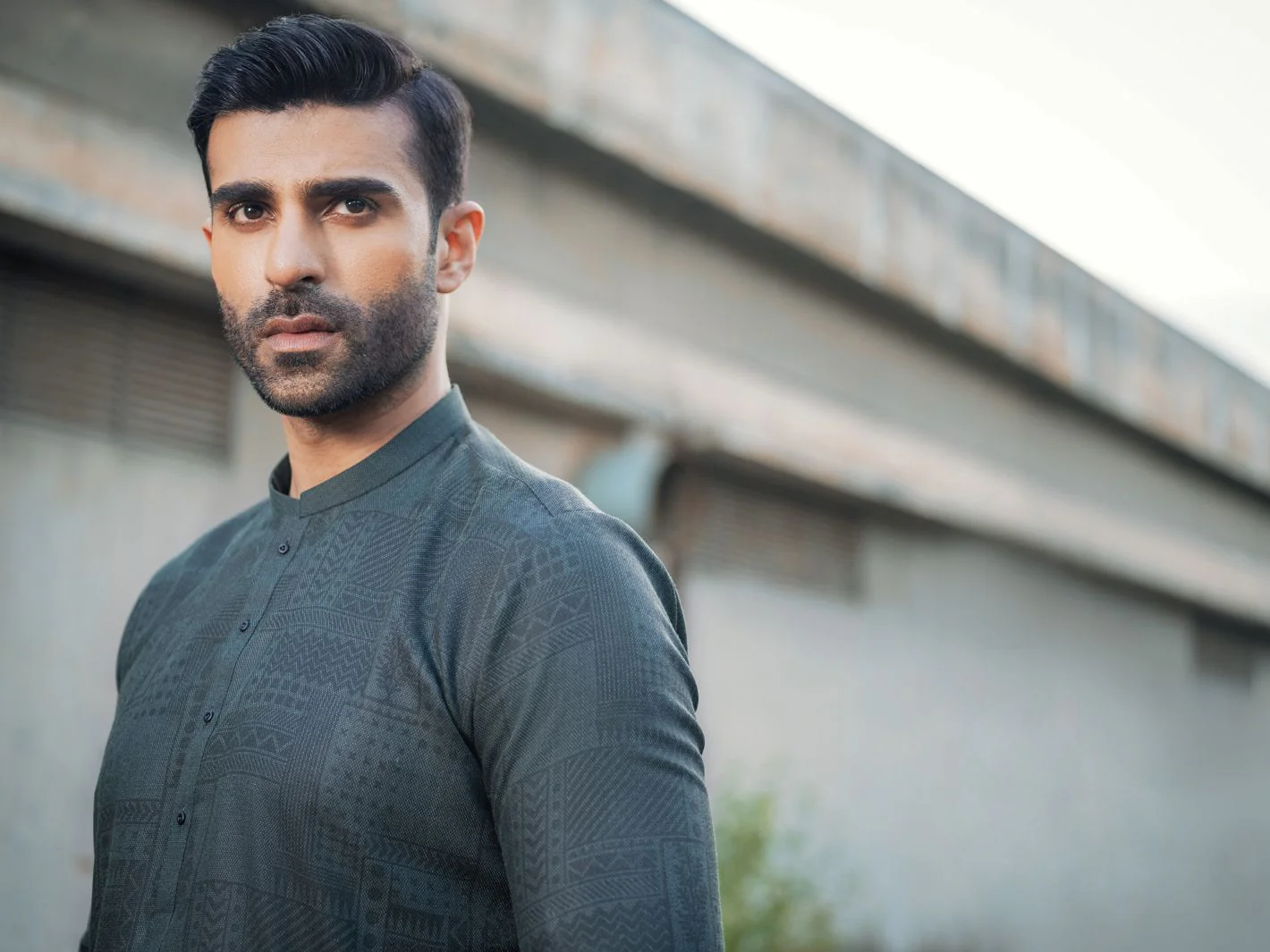 GREEN VISCOSE KURTA | AL-K-US-970/AM-5012C - Image 3